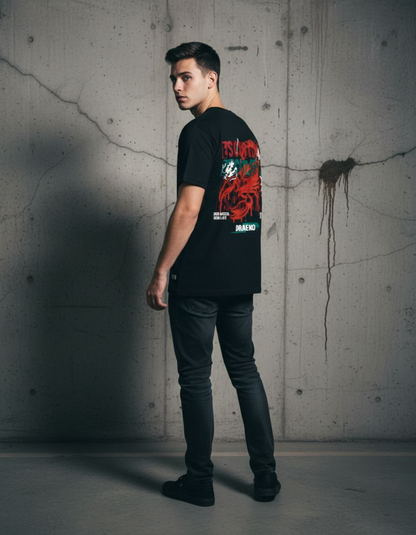 Taily Scorpion Streetwear Graphic T-Shirt – Black