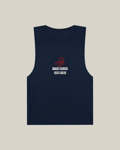 Taily Scorpion Graphic Tank Top – Navy Red Print