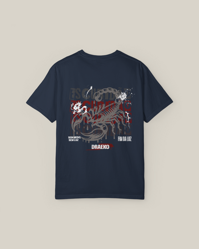 Taily Scorpion Streetwear Graphic T-Shirt – Navy