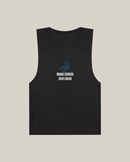 Taily Scorpion Graphic Tank Top – Black Blue Print