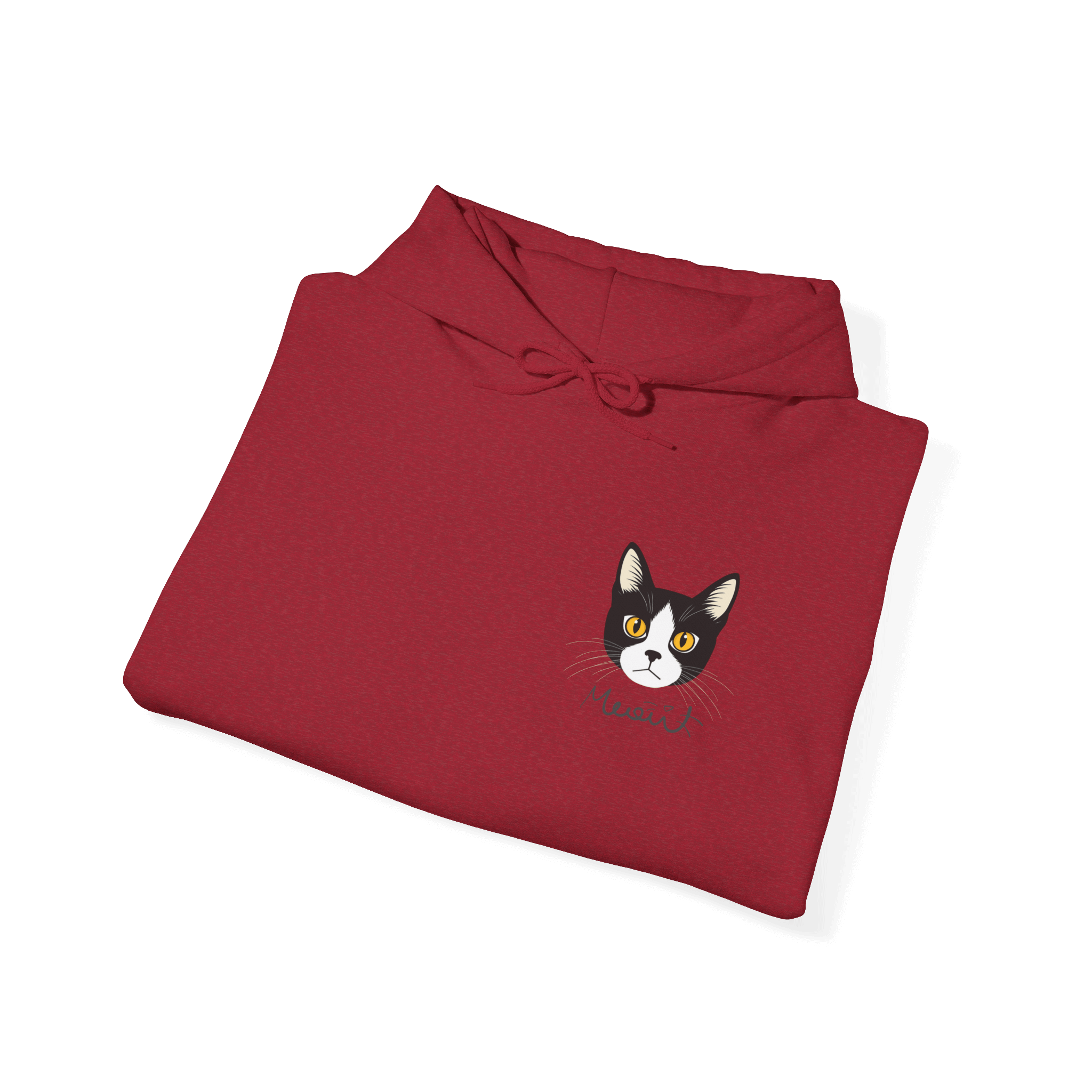 Minimalist Tuxedo Cat Hoodie - Meow Charm