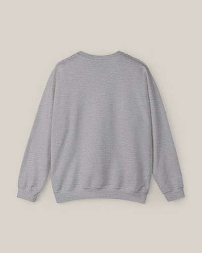 Back view of the Taily Bird Stay Cold Stay Royal Streetwear Graphic Sweatshirt in grey.