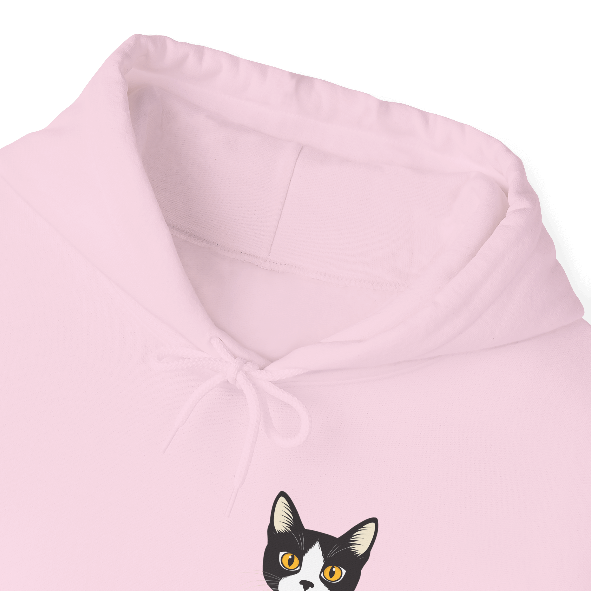 Minimalist Tuxedo Cat Hoodie - Meow Charm