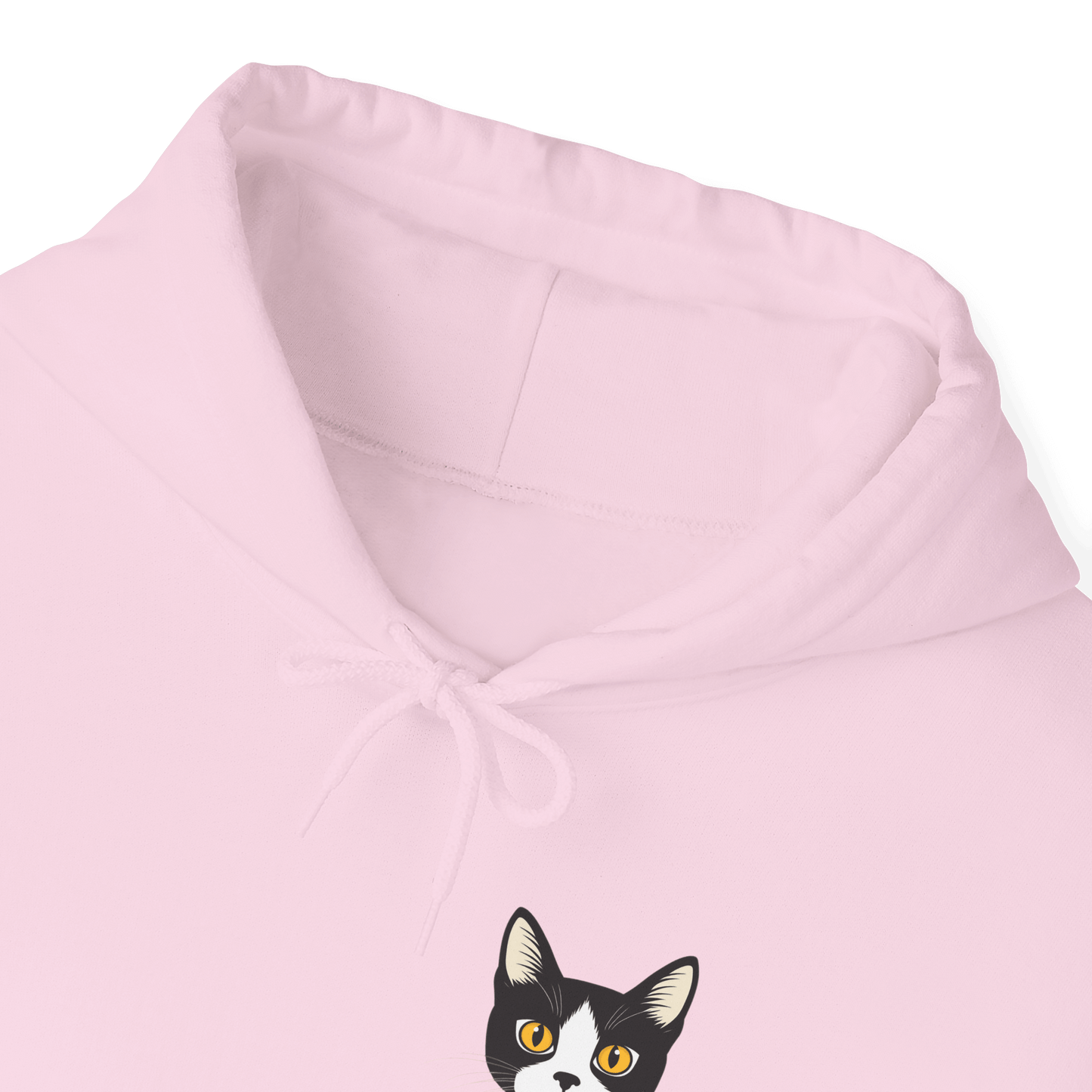 Minimalist Tuxedo Cat Hoodie - Meow Charm