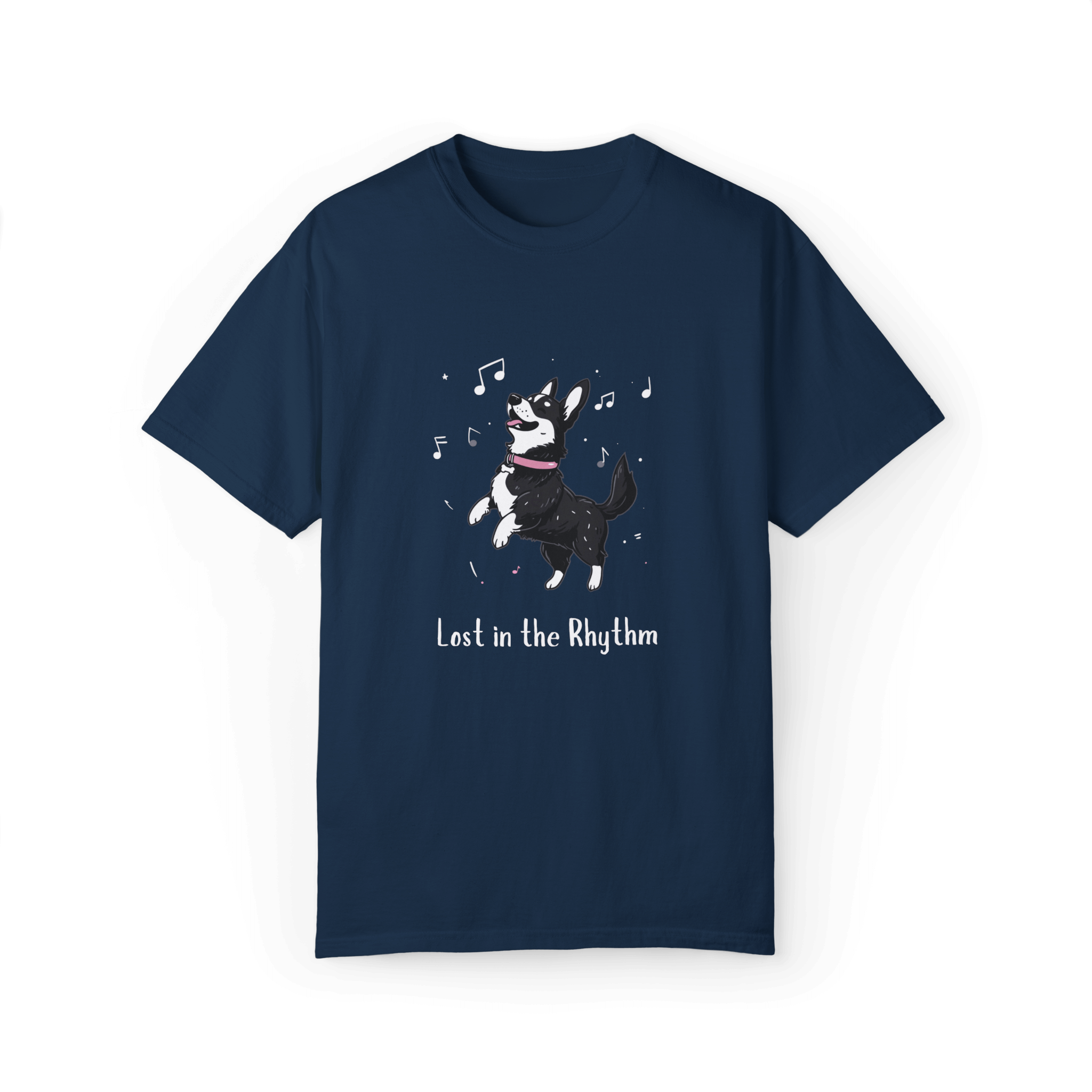 Lost in the Rhythm T-shirt - Swedish Vallhund Dancing Joy