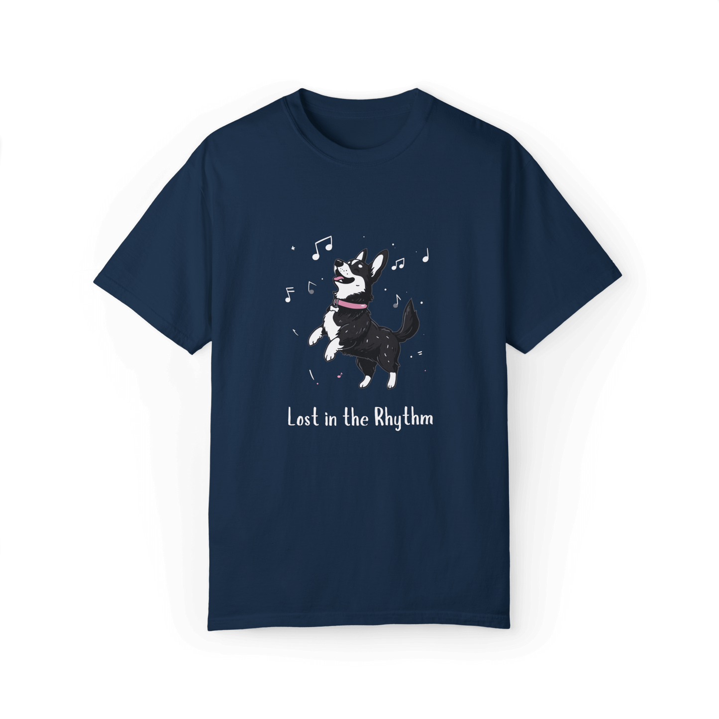 Lost in the Rhythm T-shirt - Swedish Vallhund Dancing Joy