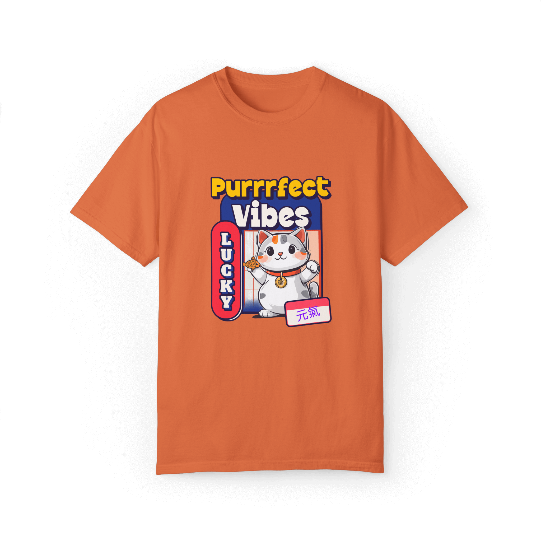 Purrrfect Vibes Scottish Fold T-shirt - Bring Good Fortune