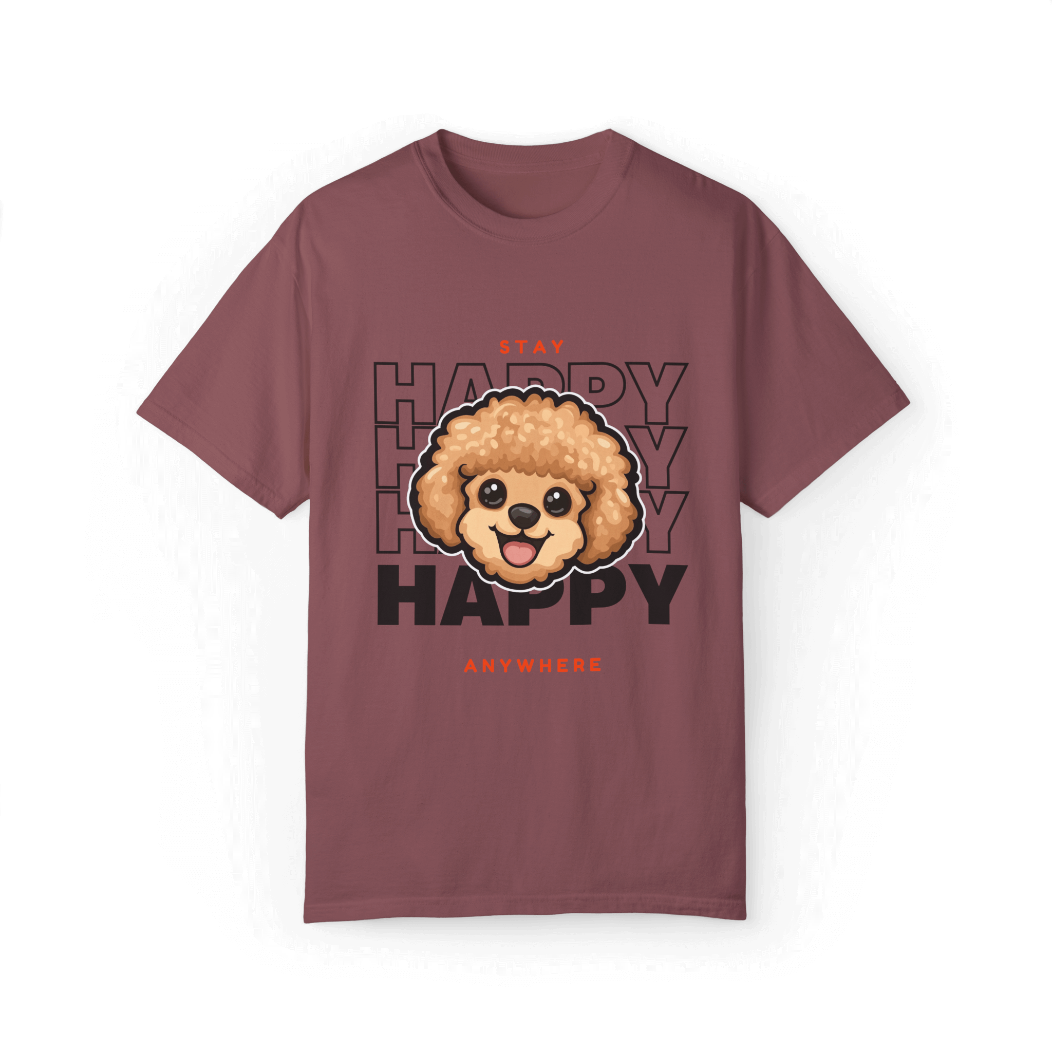 Stay Happy Poodle T-shirt - Joy Anywhere