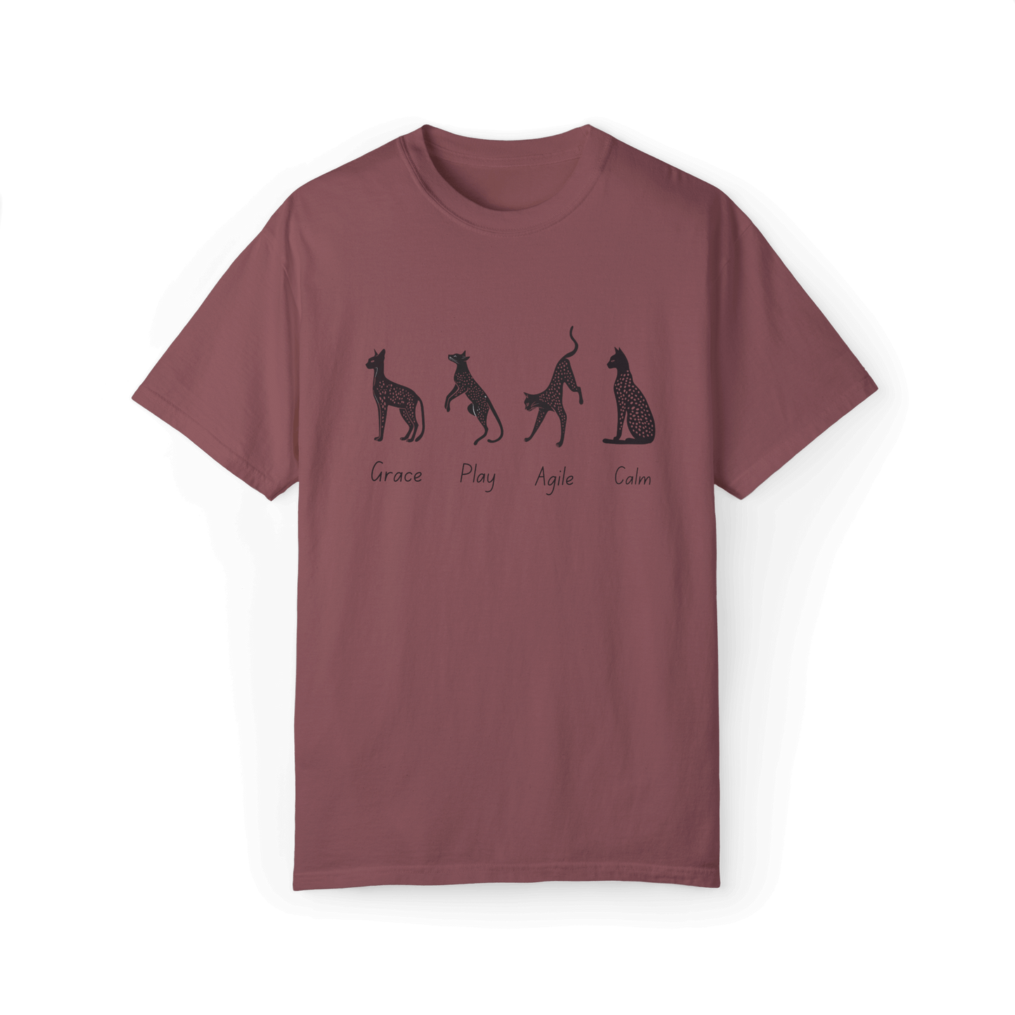 Graceful Savannah Cat T-shirt - Elegant & Playful Design