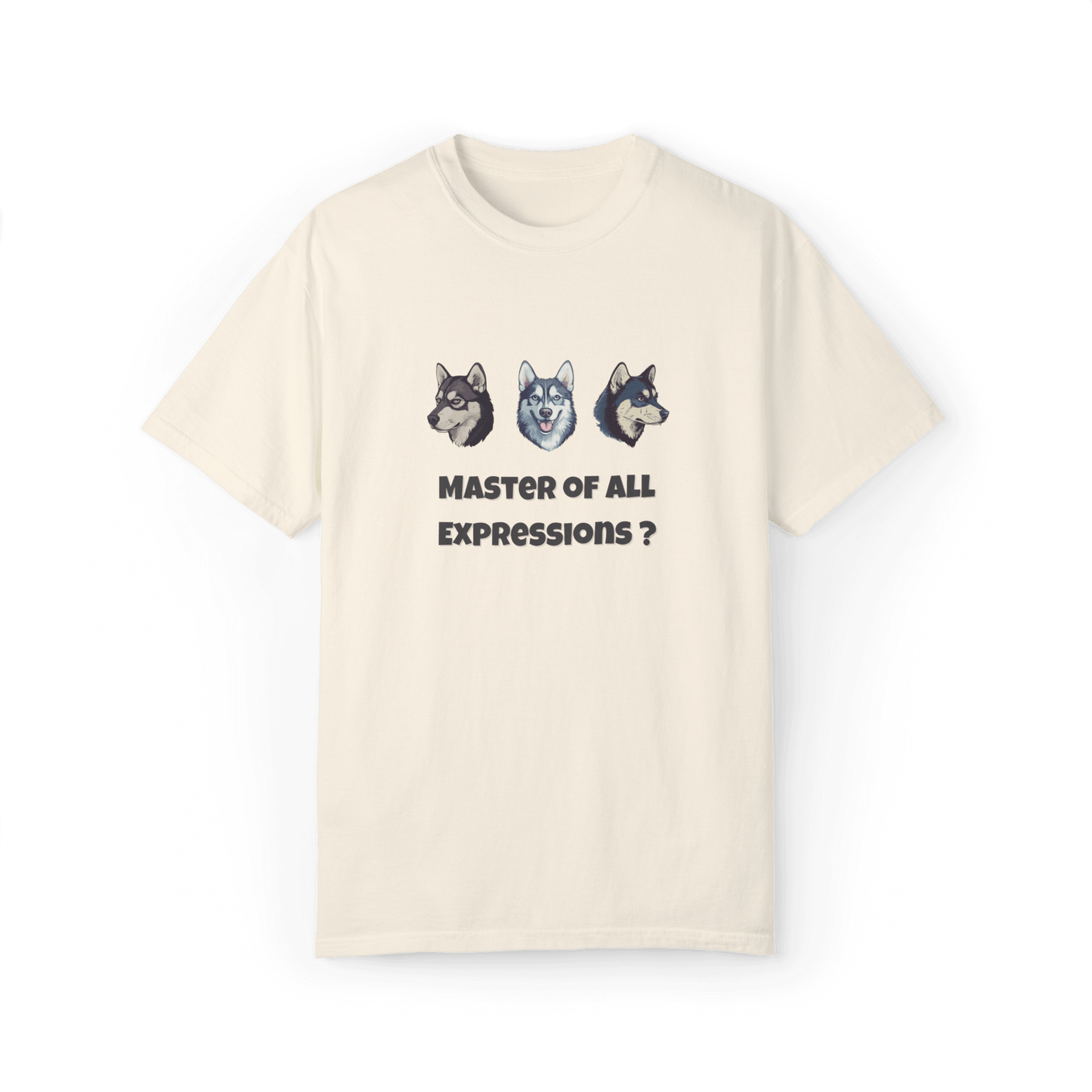 Master of Expressions Husky T-shirt - Playful Design