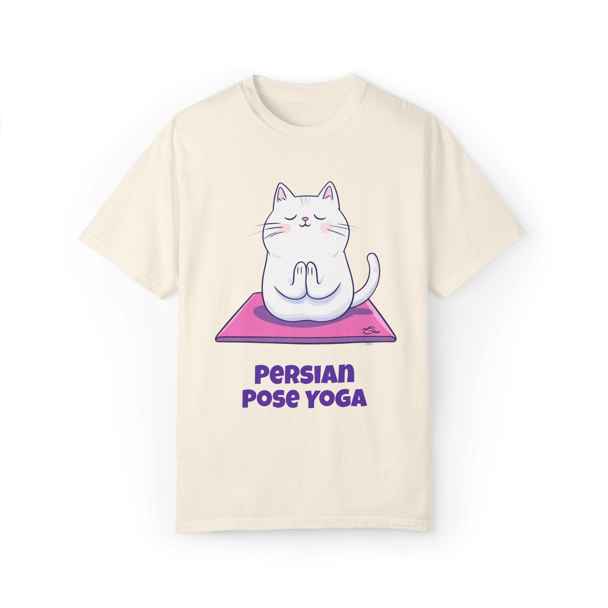 Persian Pose Yoga T-shirt - Playful Relaxation in Style