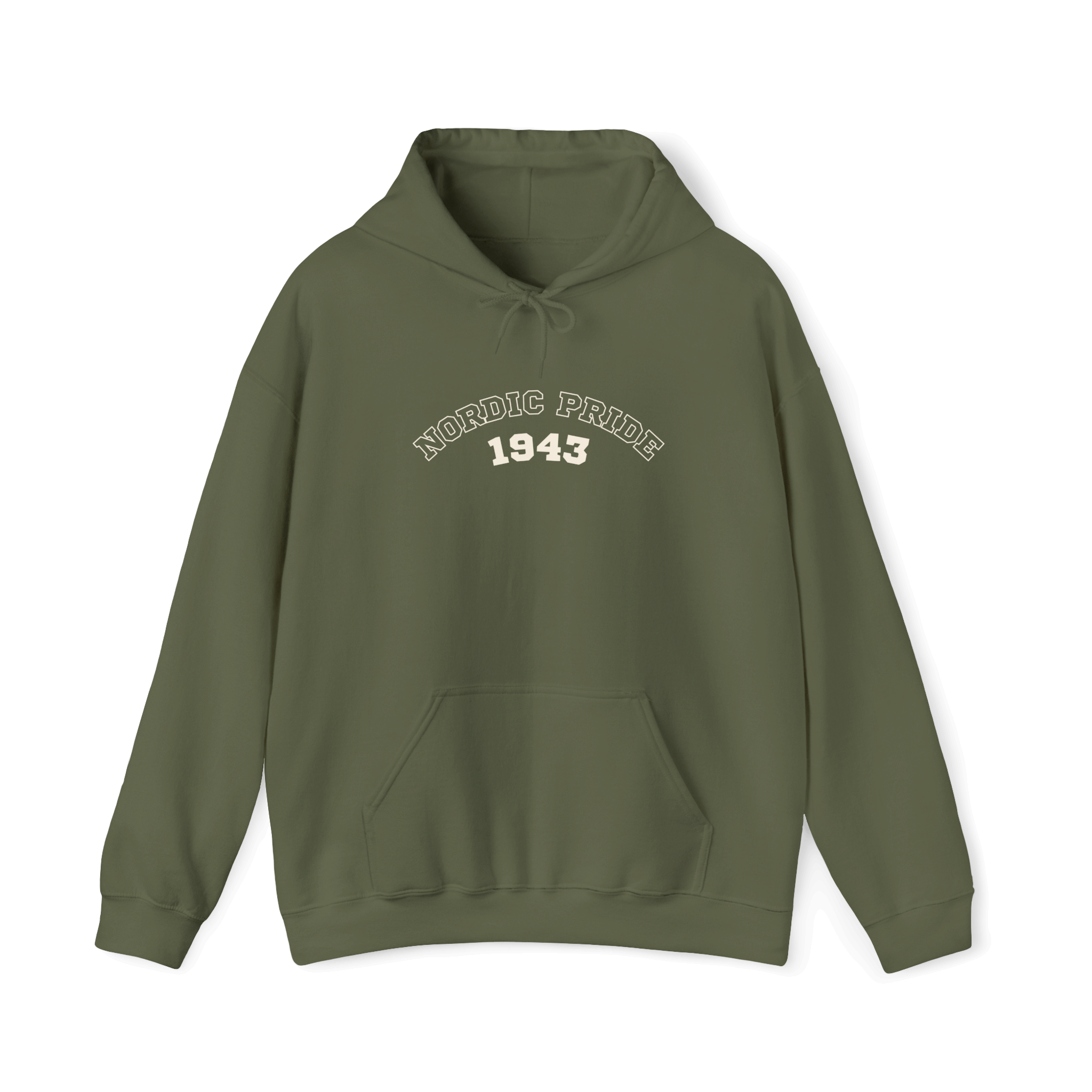 Swedish Vallhund hoodie in olive green with 