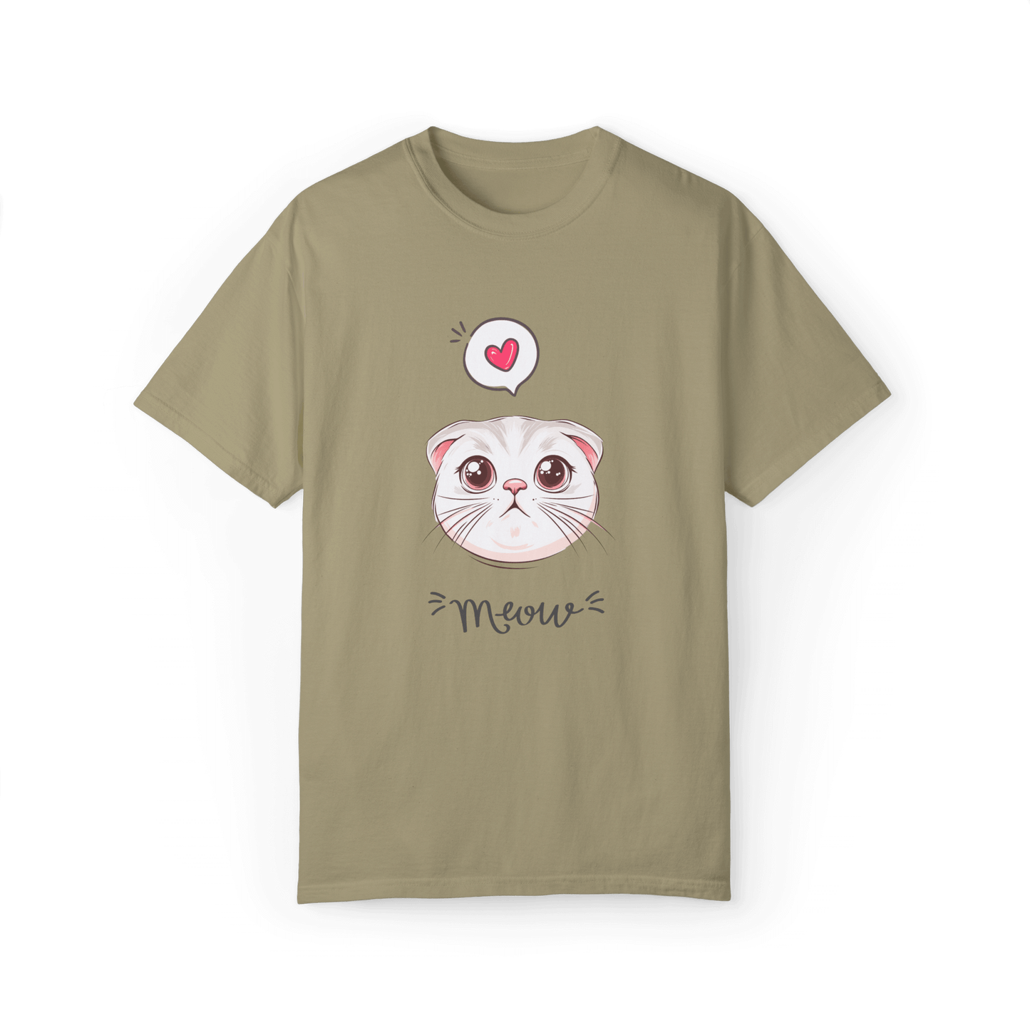 Scottish Fold Meow T-shirt - Cute Cat Love