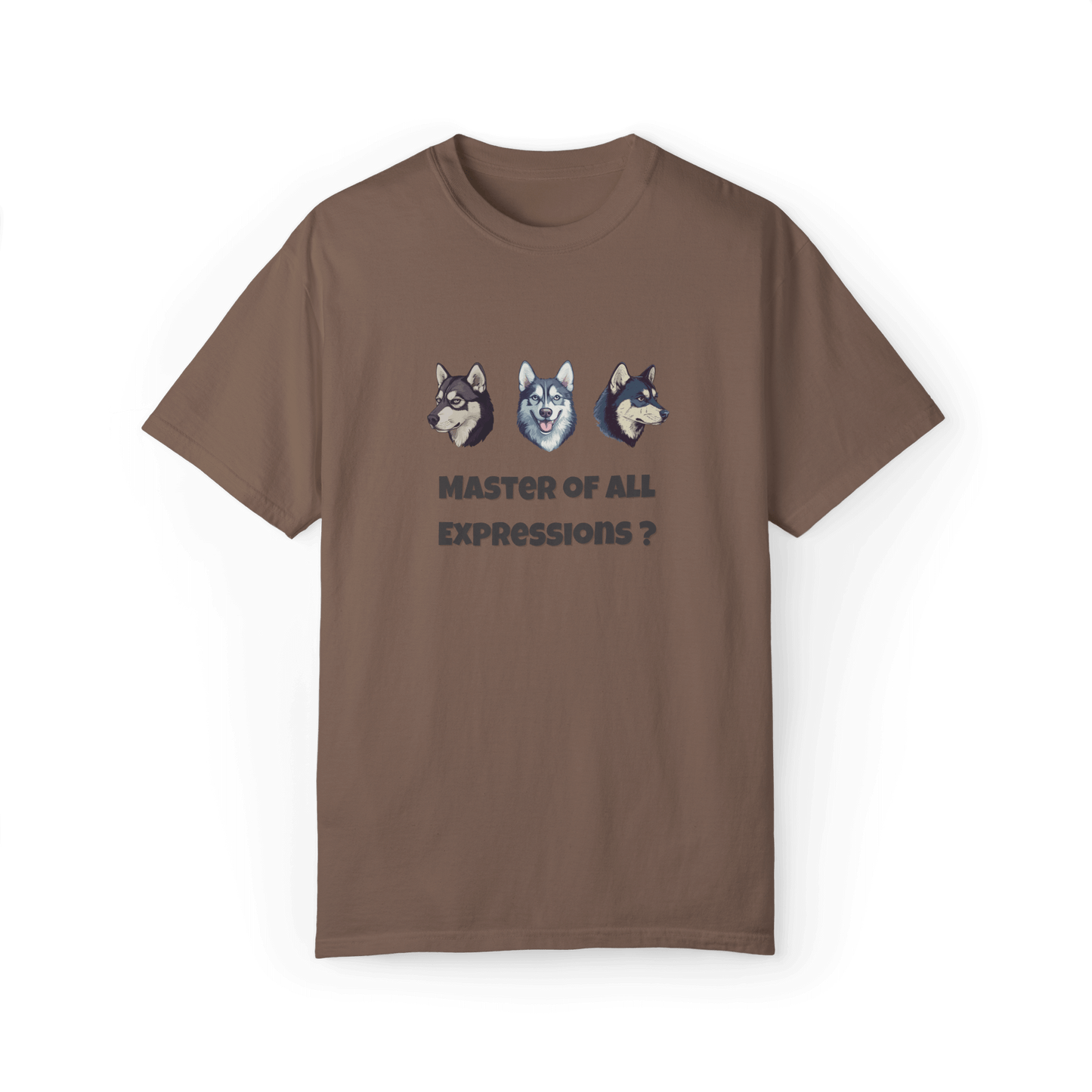 Master of Expressions Husky T-shirt - Playful Design