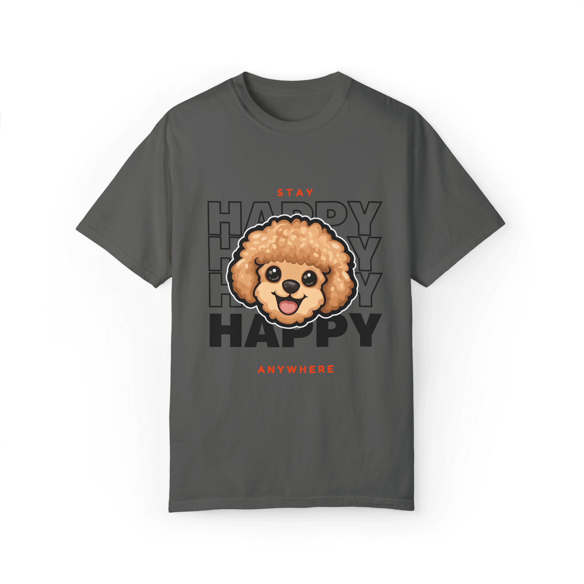 Stay Happy Poodle T-shirt - Joy Anywhere