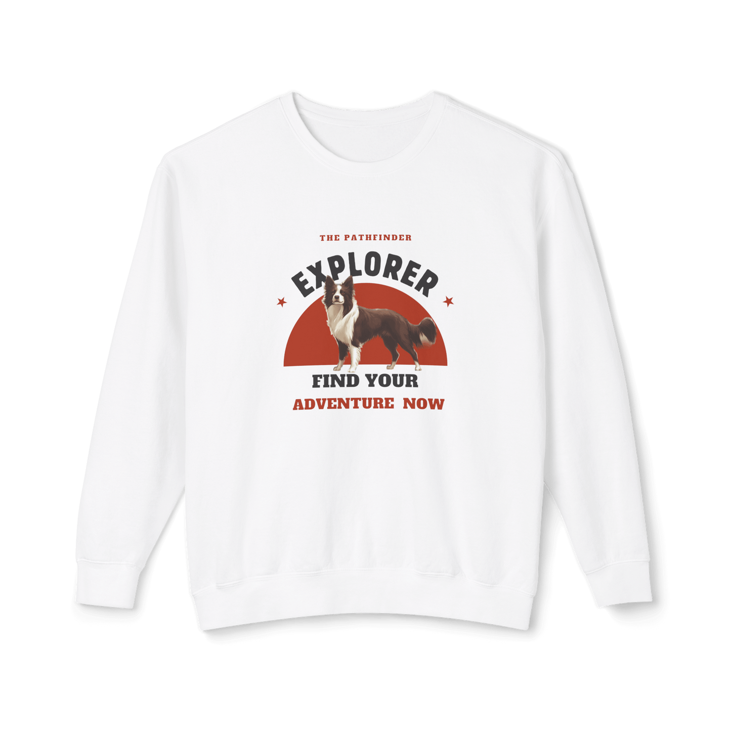 Border Collie Explorer Sweatshirt - Adventure Awaits