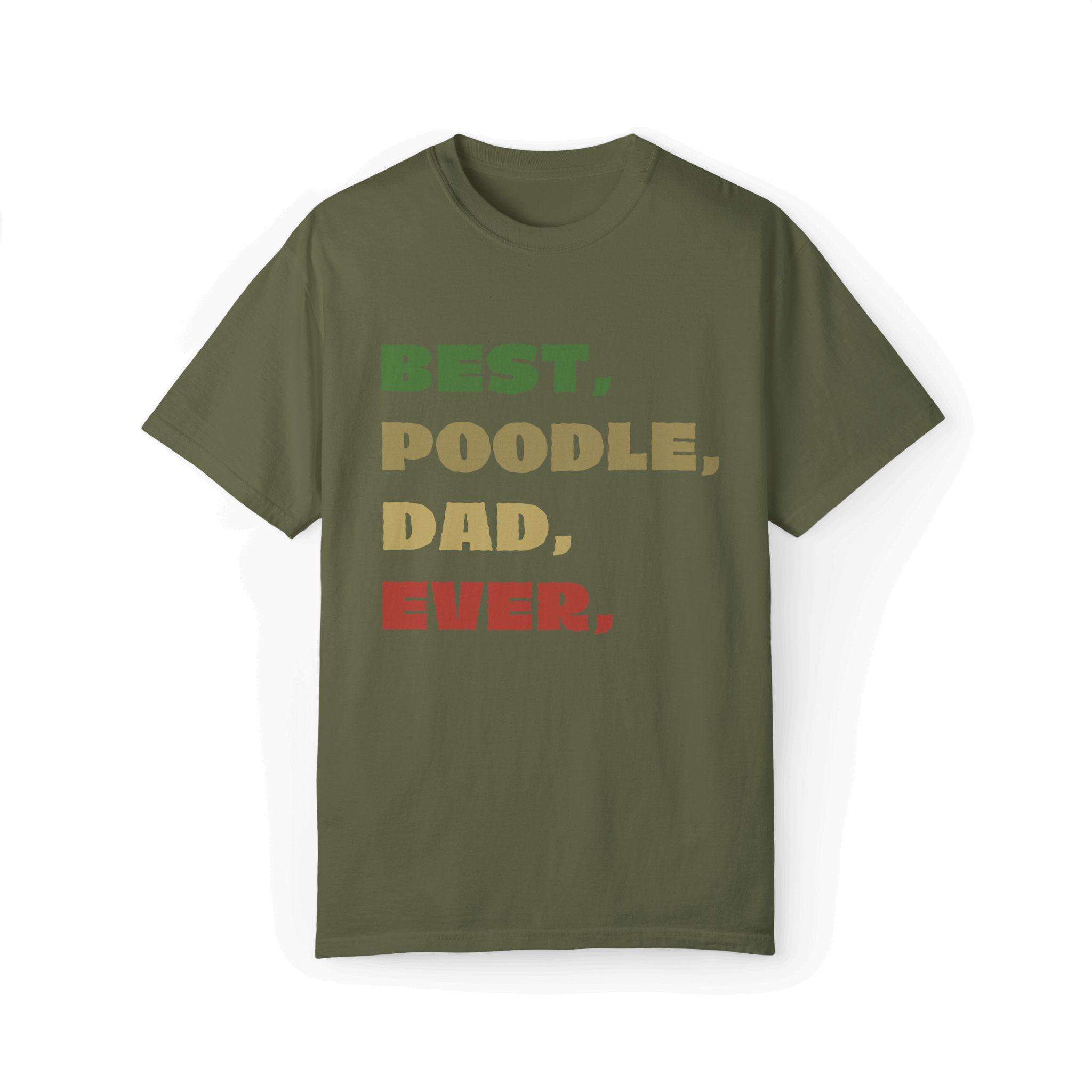 Best Poodle Dad Ever T-shirt - A Proud Statement