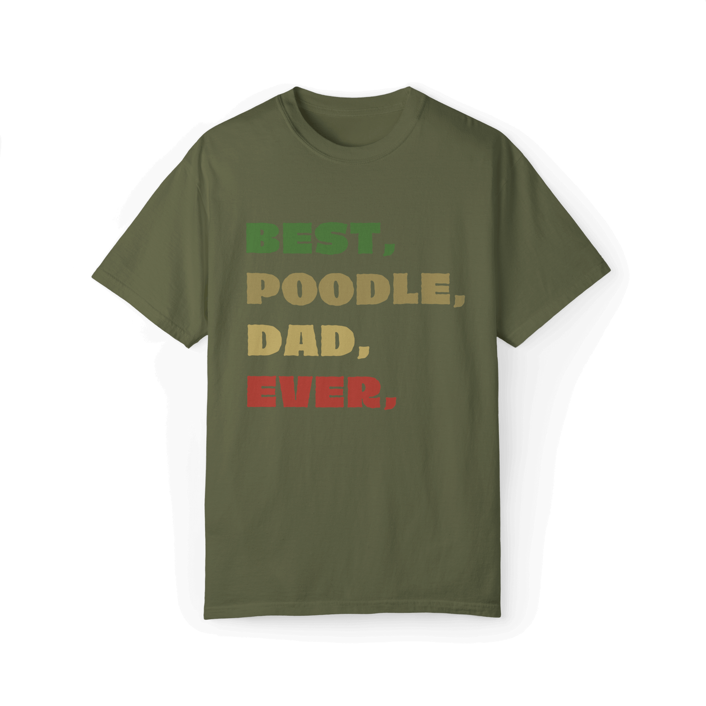 Best Poodle Dad Ever T-shirt - A Proud Statement