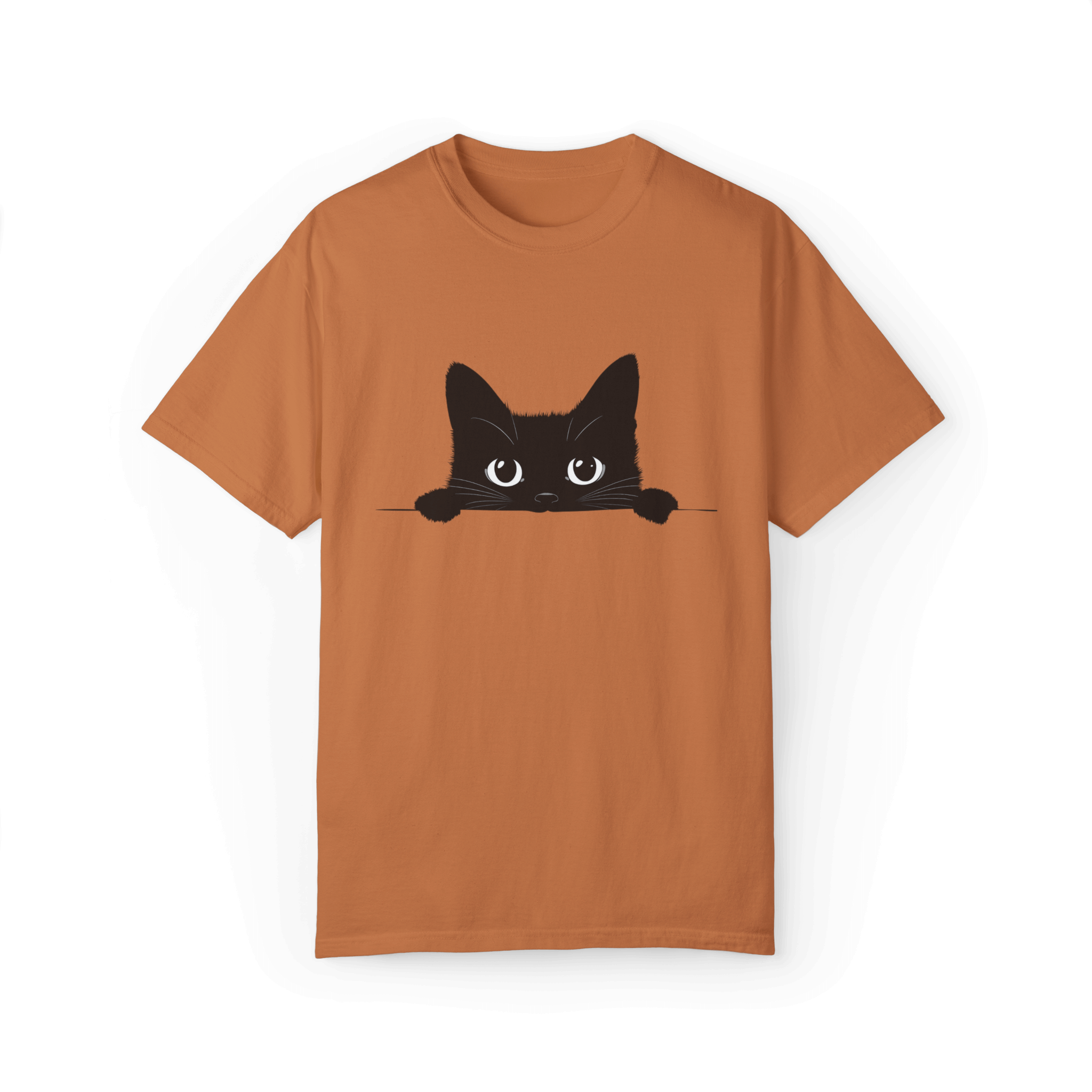 Peek-a-Boo Siamese Cat T-shirt - Adorable Minimalist Design