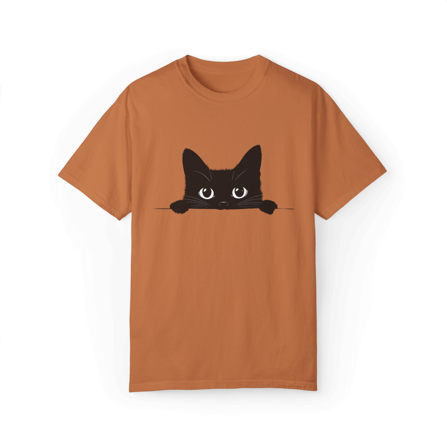 Peek-a-Boo Siamese Cat T-shirt - Adorable Minimalist Design