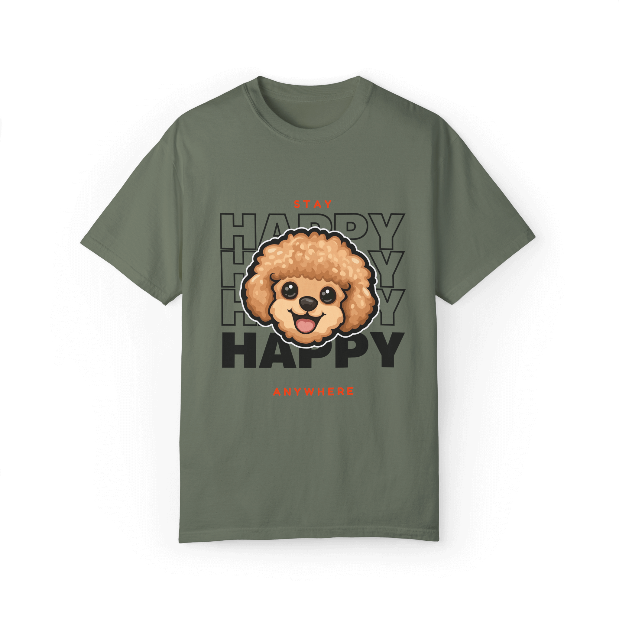 Stay Happy Poodle T-shirt - Joy Anywhere