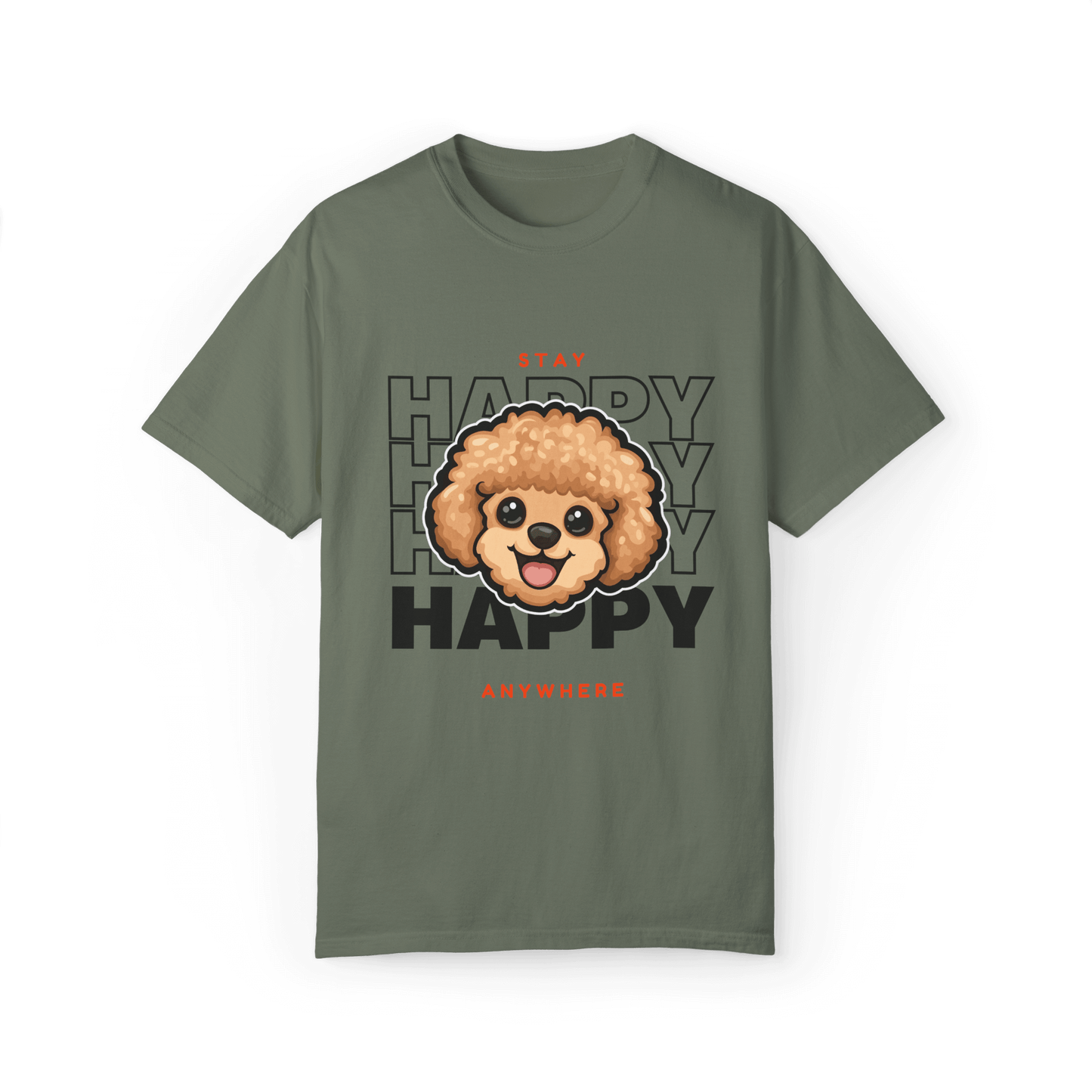 Stay Happy Poodle T-shirt - Joy Anywhere