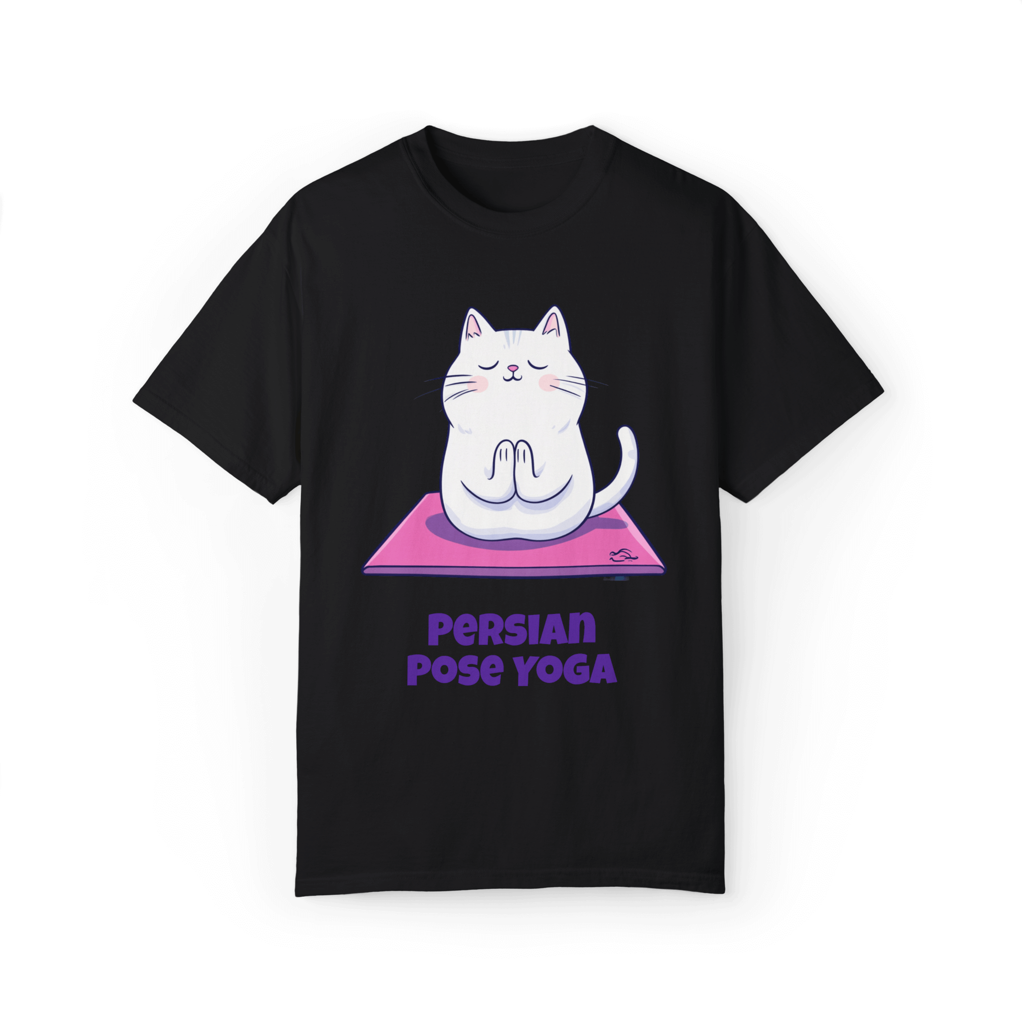 Persian Pose Yoga T-shirt - Playful Relaxation in Style