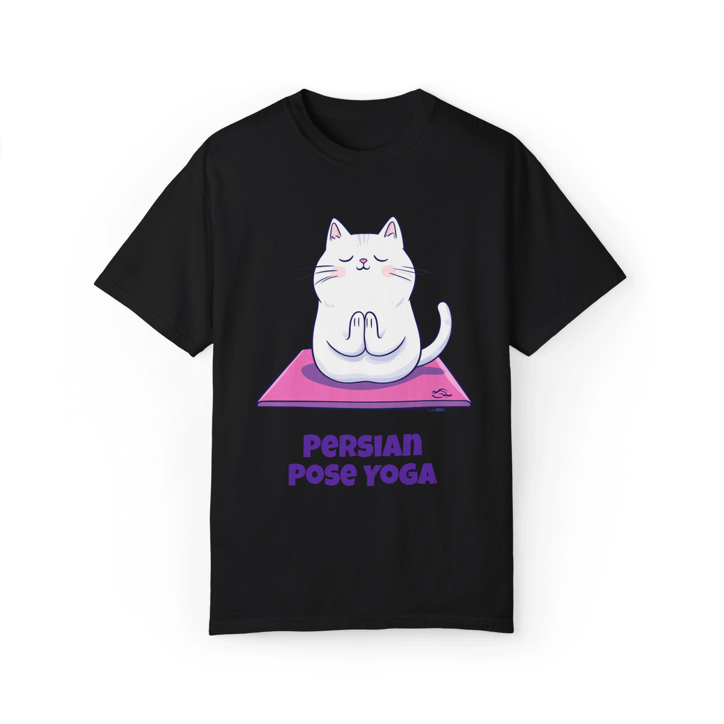 Persian Pose Yoga T-shirt - Playful Relaxation in Style