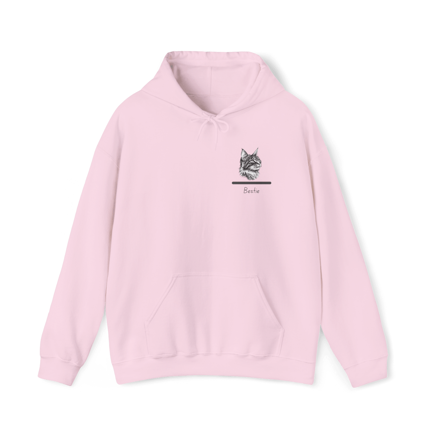 Bestie Maine Coon Hoodie - Minimalist Cat Design