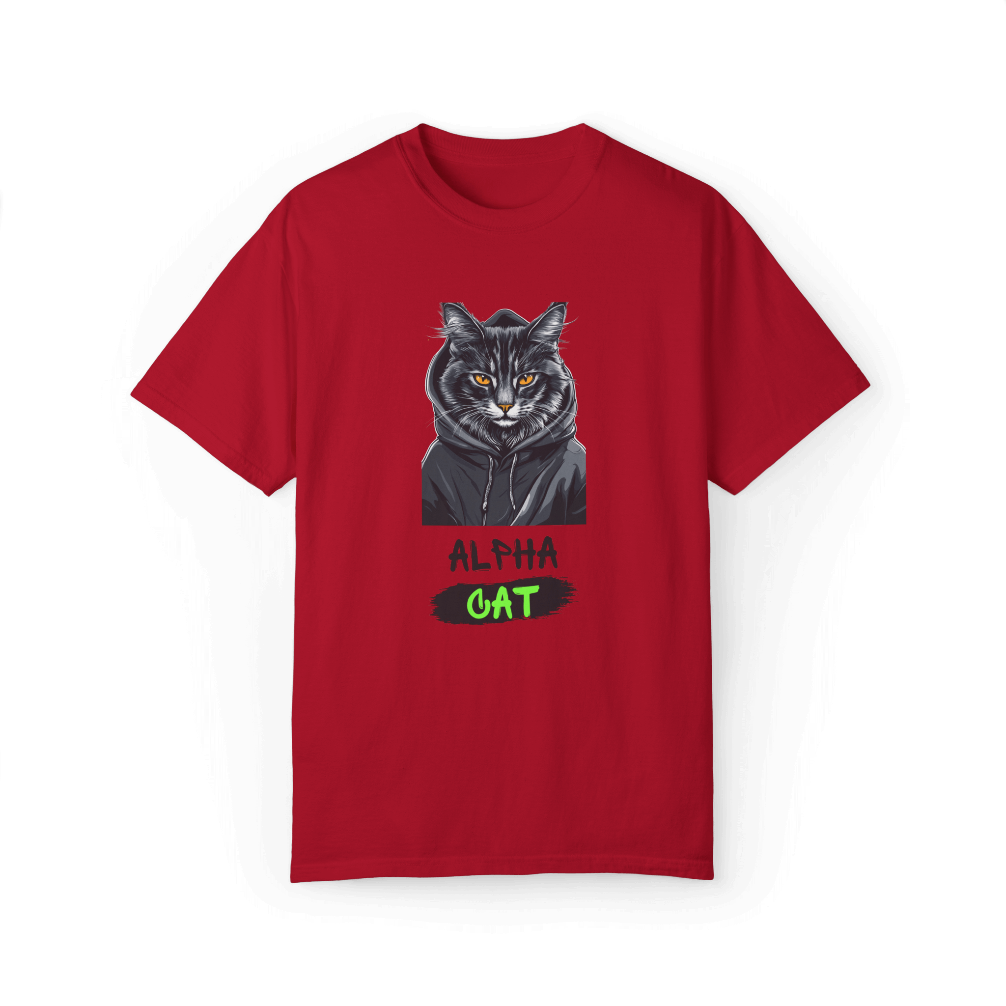 Alpha Cat Maine Coon T-shirt - Bold & Edgy Cat Design