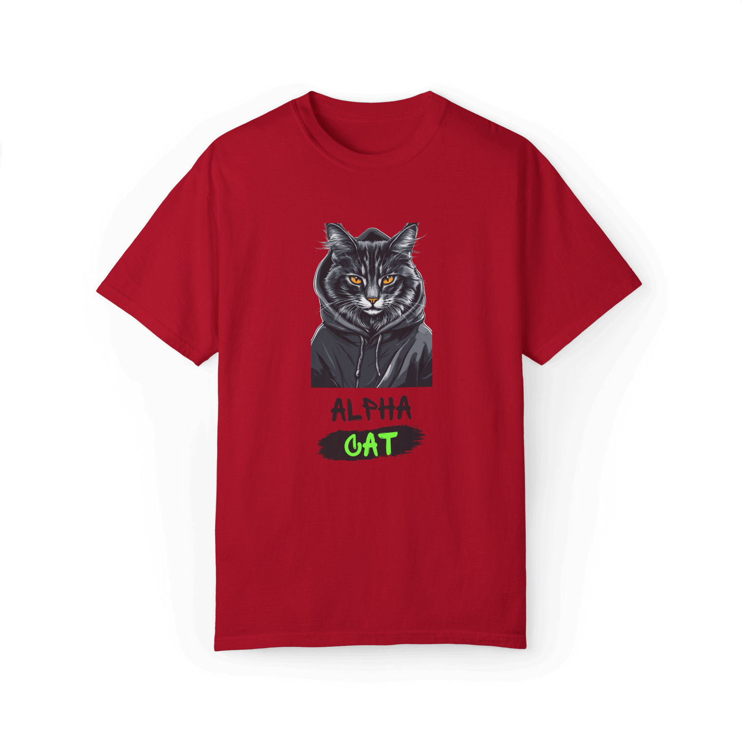 Alpha Cat Maine Coon T-shirt - Bold & Edgy Cat Design