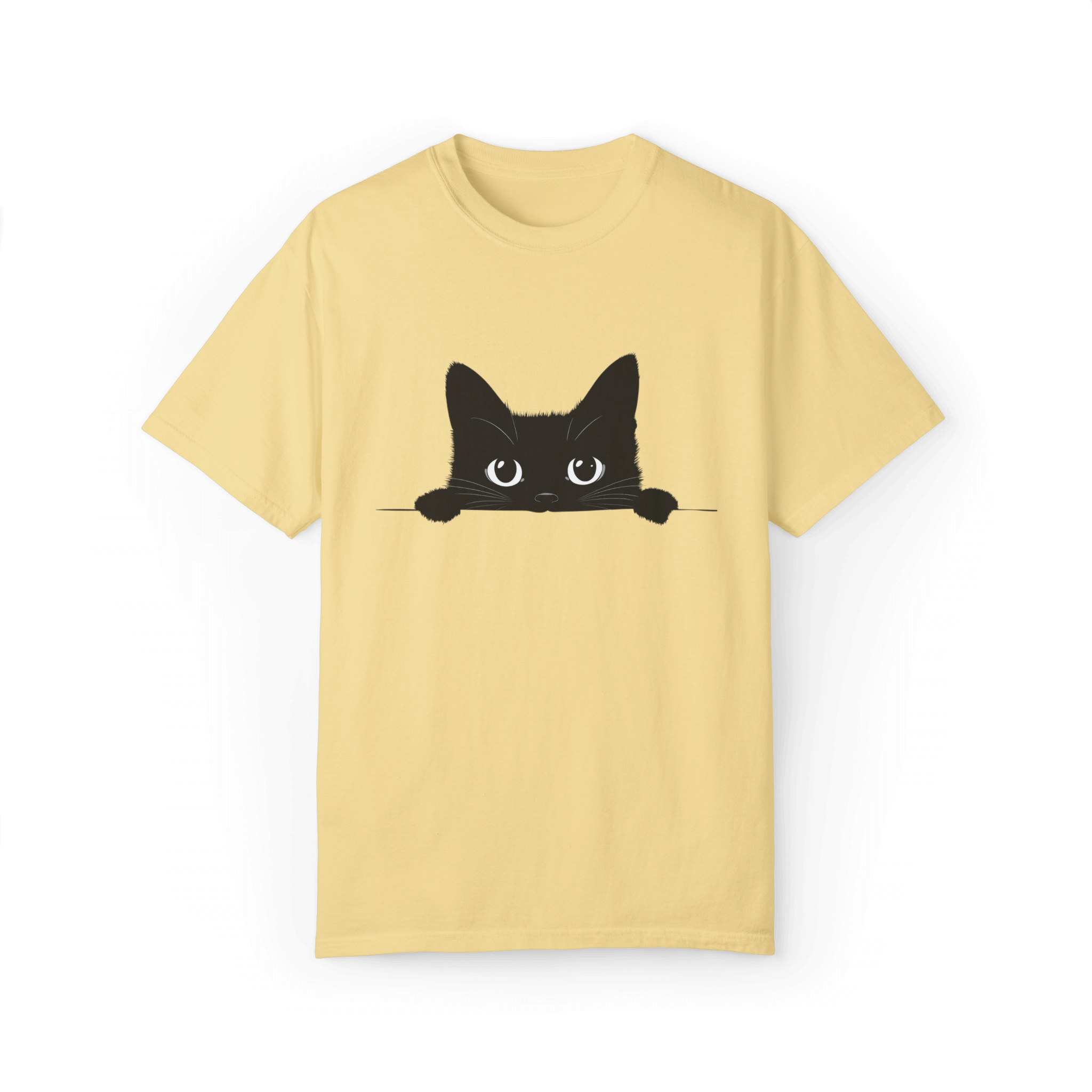 Peek-a-Boo Siamese Cat T-shirt - Adorable Minimalist Design