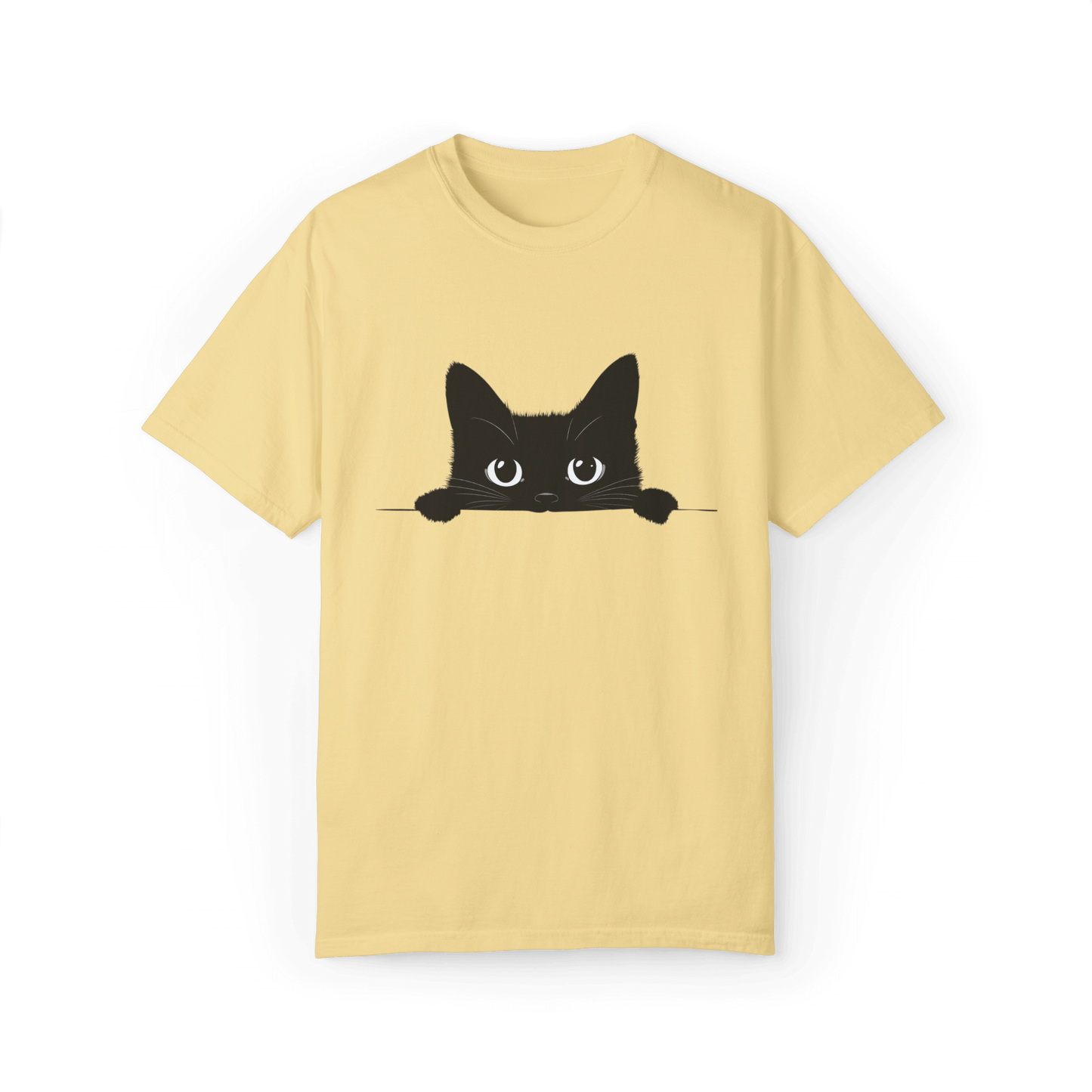 Peek-a-Boo Siamese Cat T-shirt - Adorable Minimalist Design