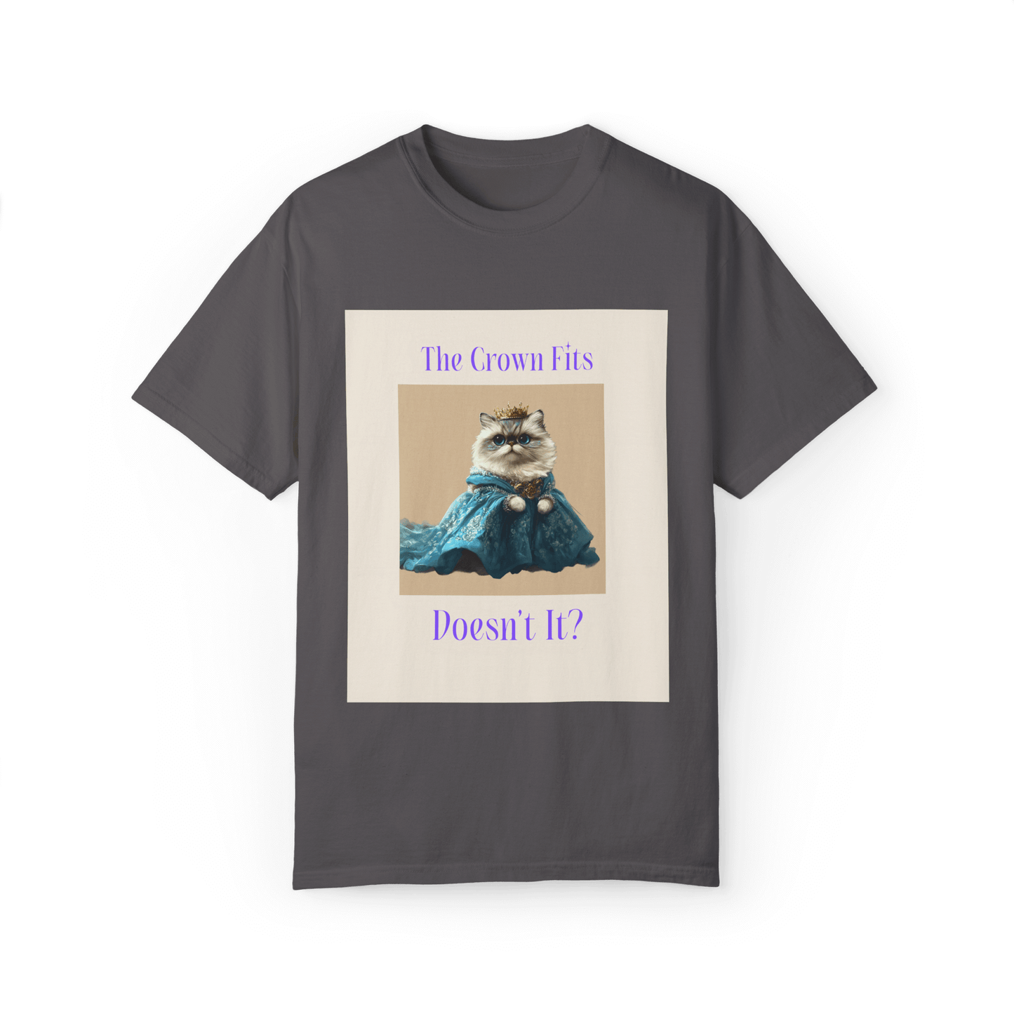 Persian Cat Royalty T-shirt - The Crown Fits Perfectly