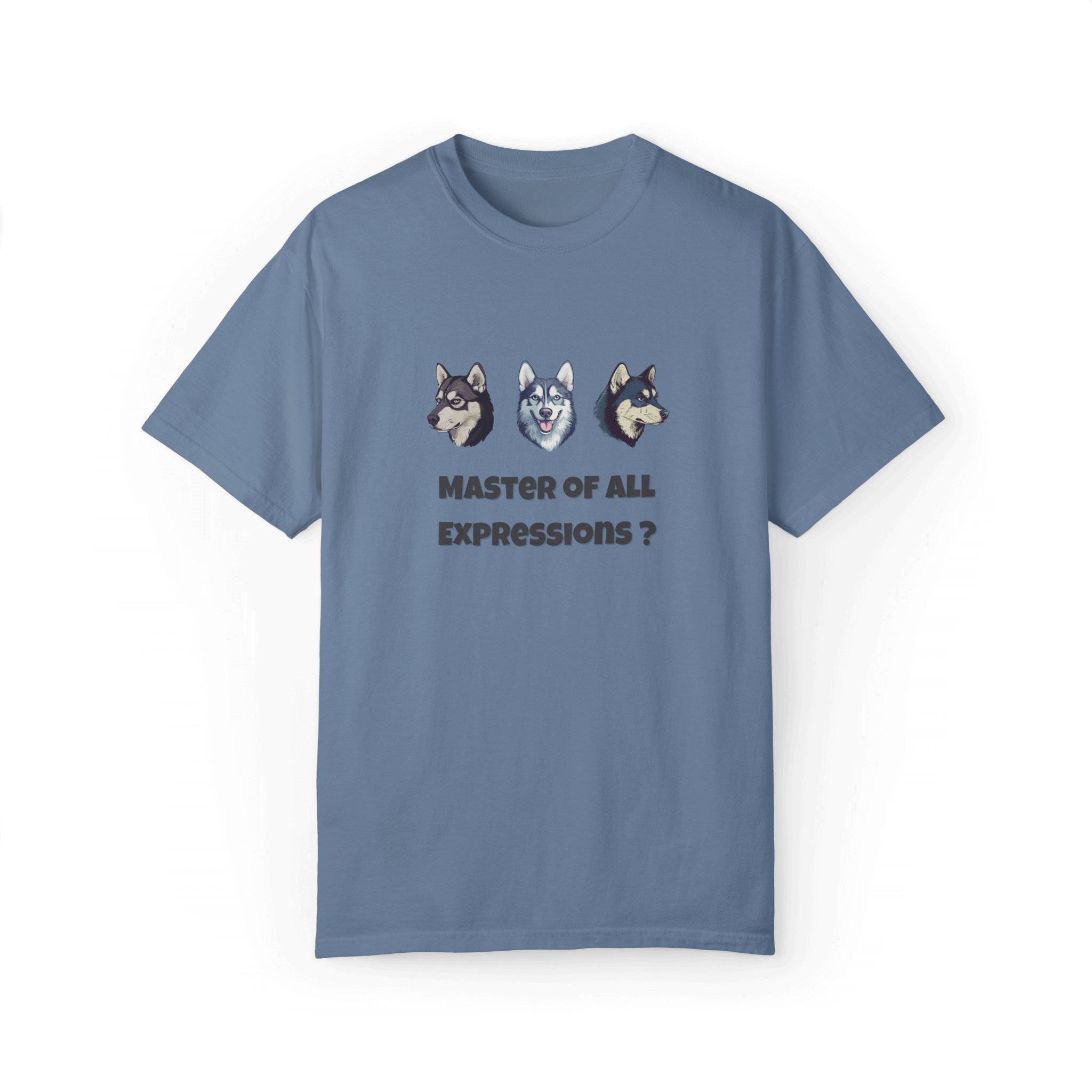 Master of Expressions Husky T-shirt - Playful Design