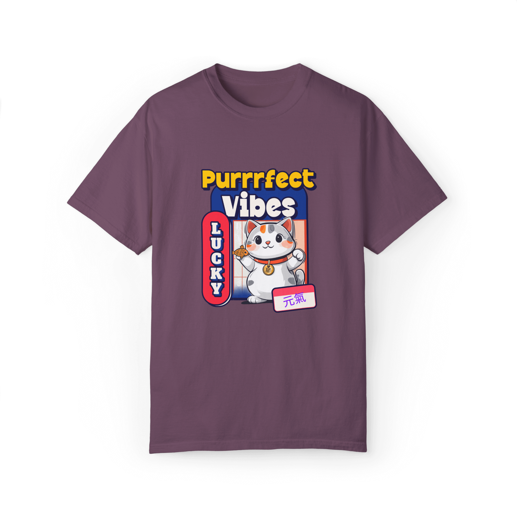 Purrrfect Vibes Scottish Fold T-shirt - Bring Good Fortune