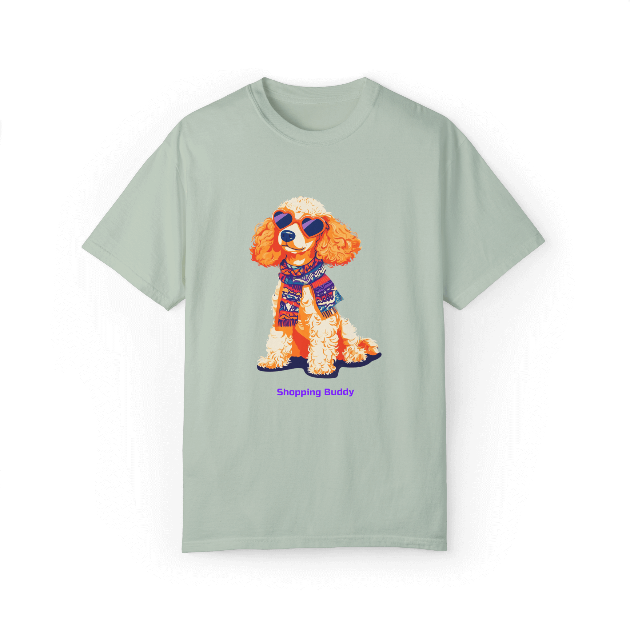 Shopping Buddy Poodle T-shirt - Stylish Canine Companion