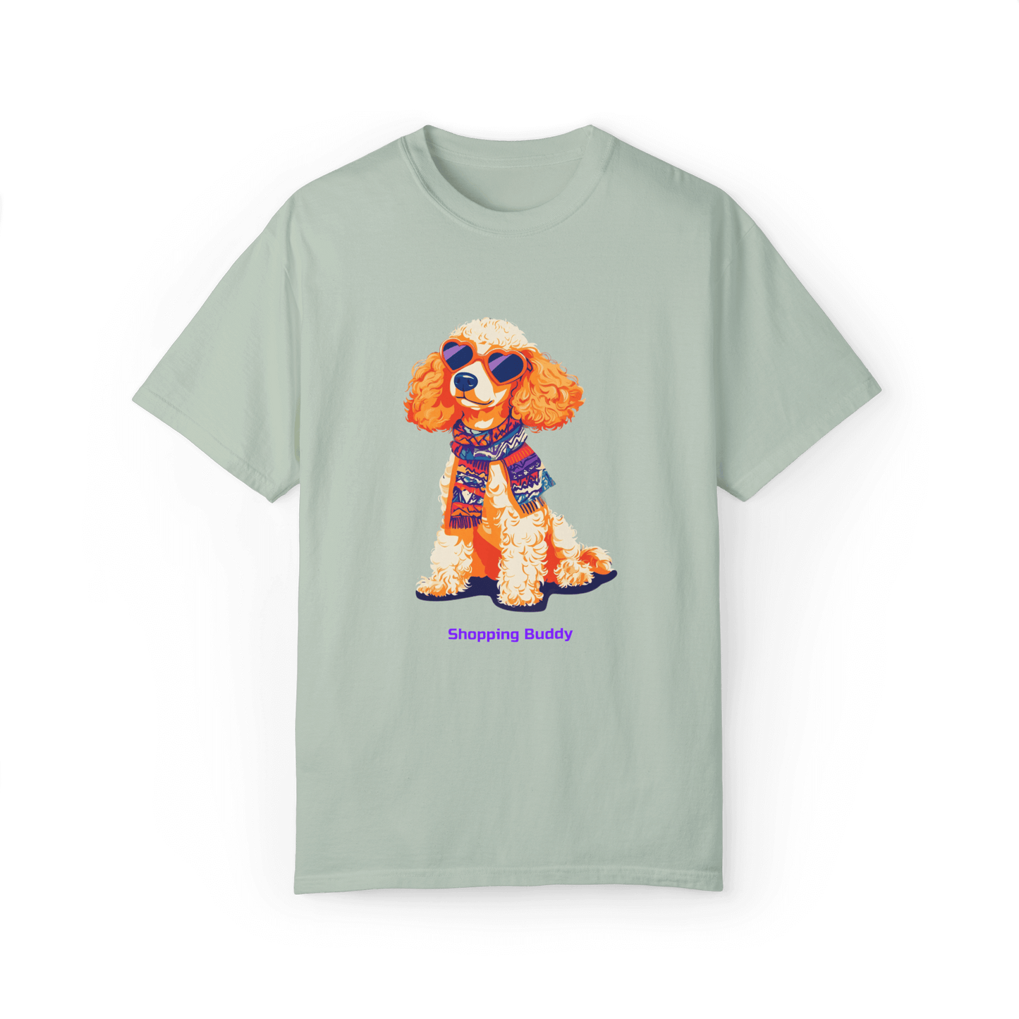 Shopping Buddy Poodle T-shirt - Stylish Canine Companion