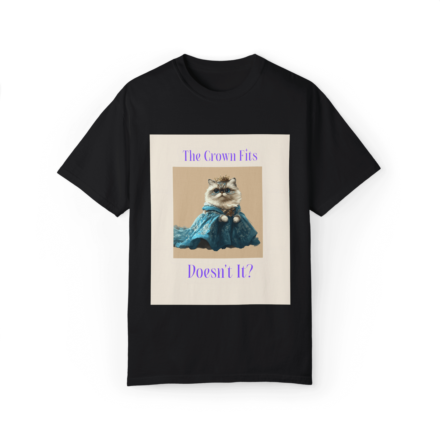 Persian Cat Royalty T-shirt - The Crown Fits Perfectly