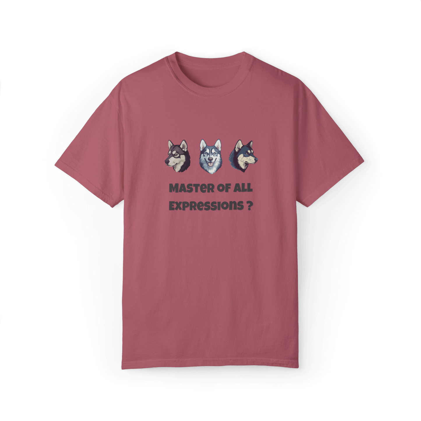 Master of Expressions Husky T-shirt - Playful Design