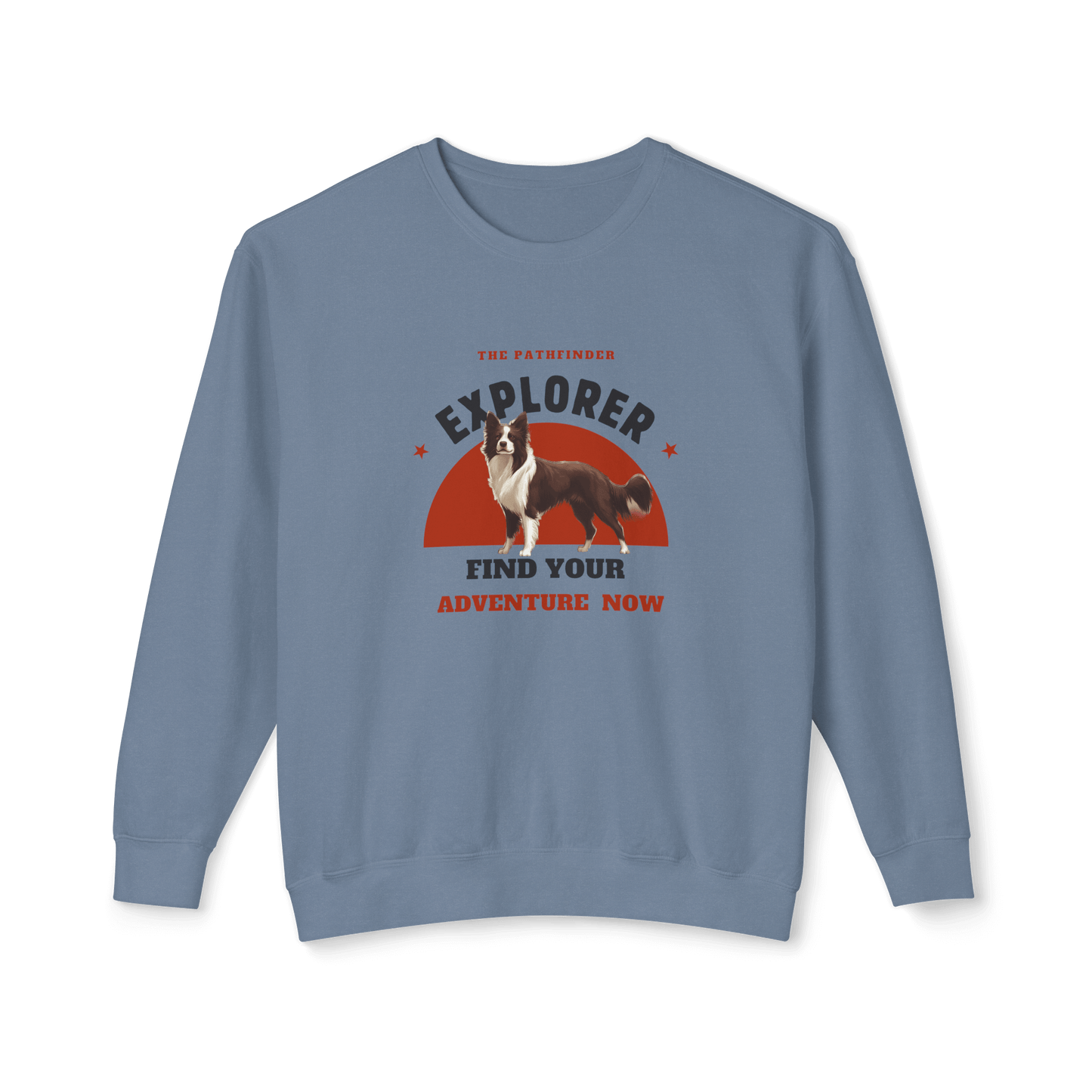 Border Collie Explorer Sweatshirt - Adventure Awaits