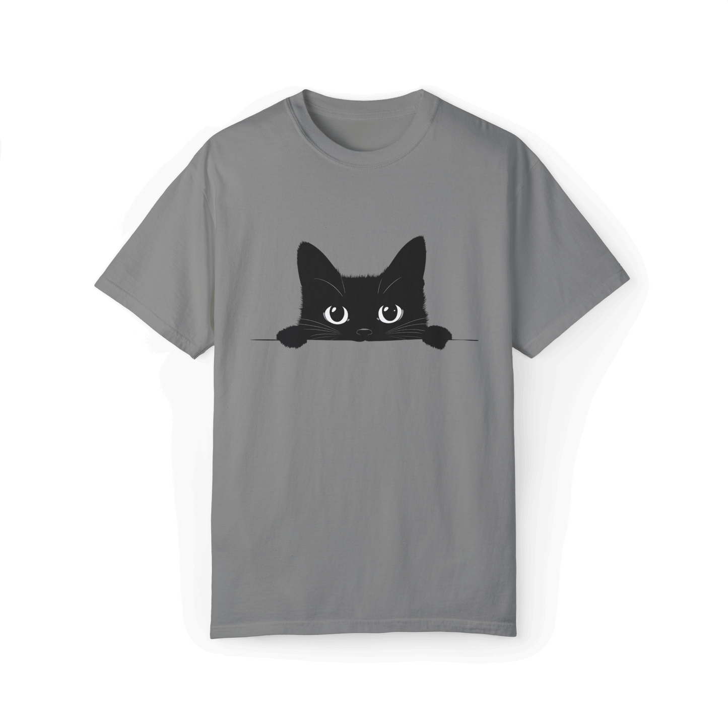 Peek-a-Boo Siamese Cat T-shirt - Adorable Minimalist Design