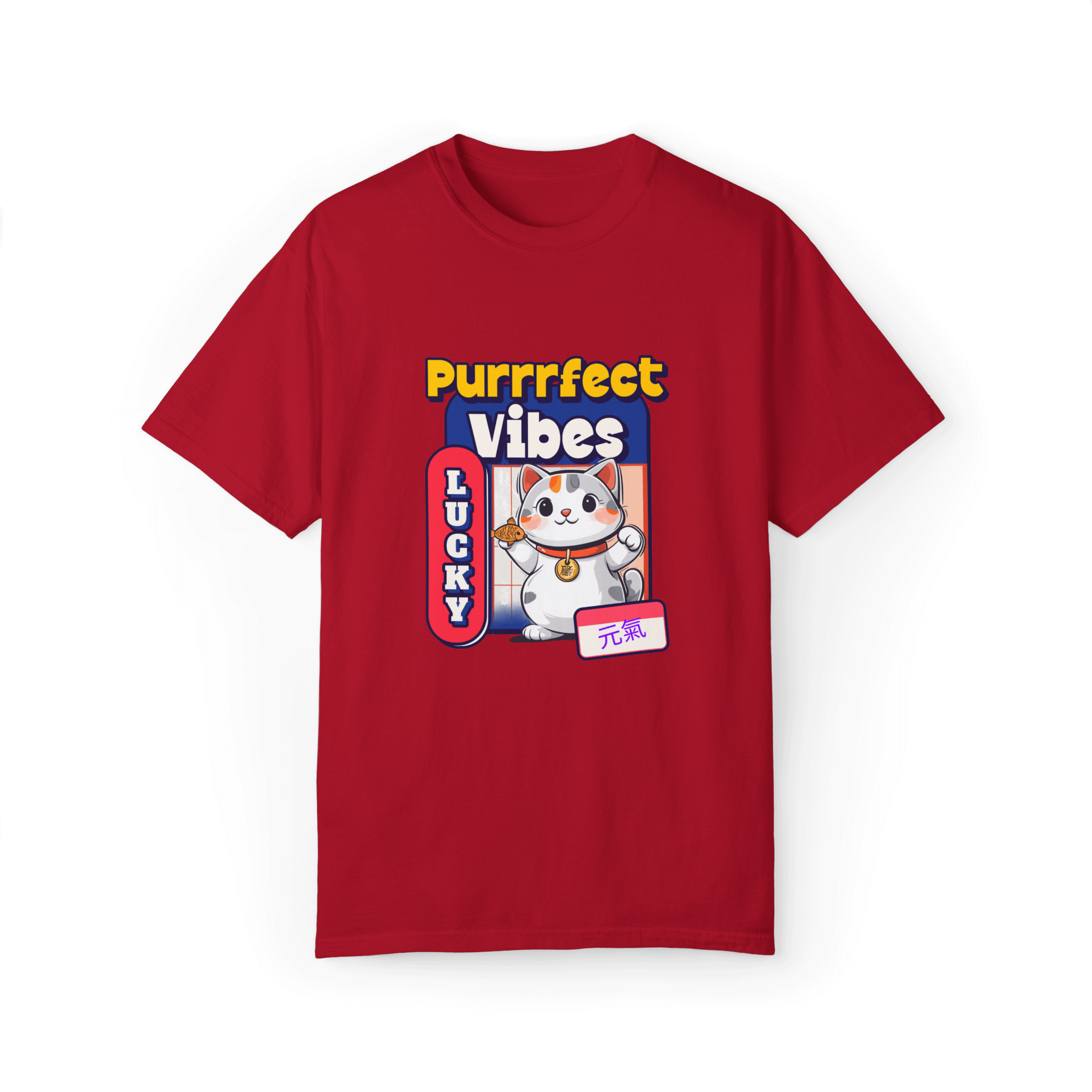 Purrrfect Vibes Scottish Fold T-shirt - Bring Good Fortune