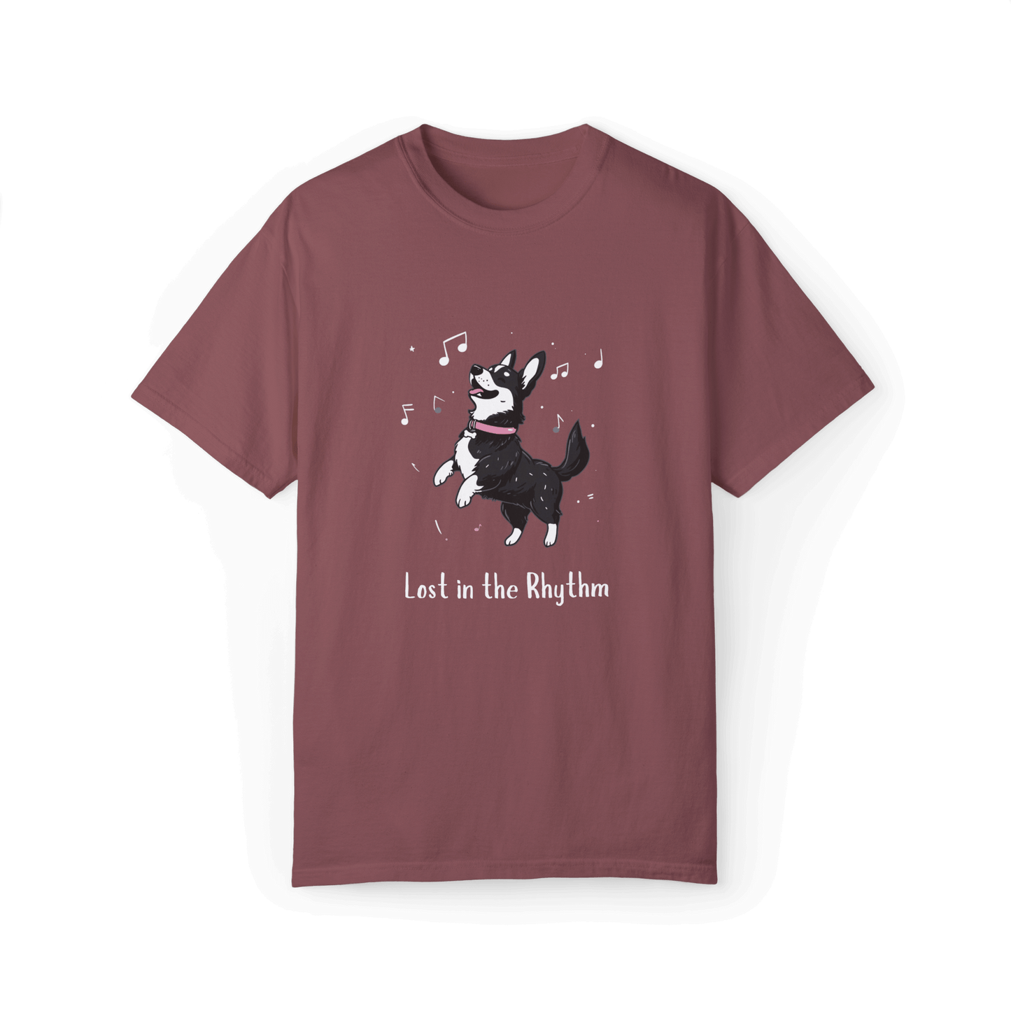 Lost in the Rhythm T-shirt - Swedish Vallhund Dancing Joy