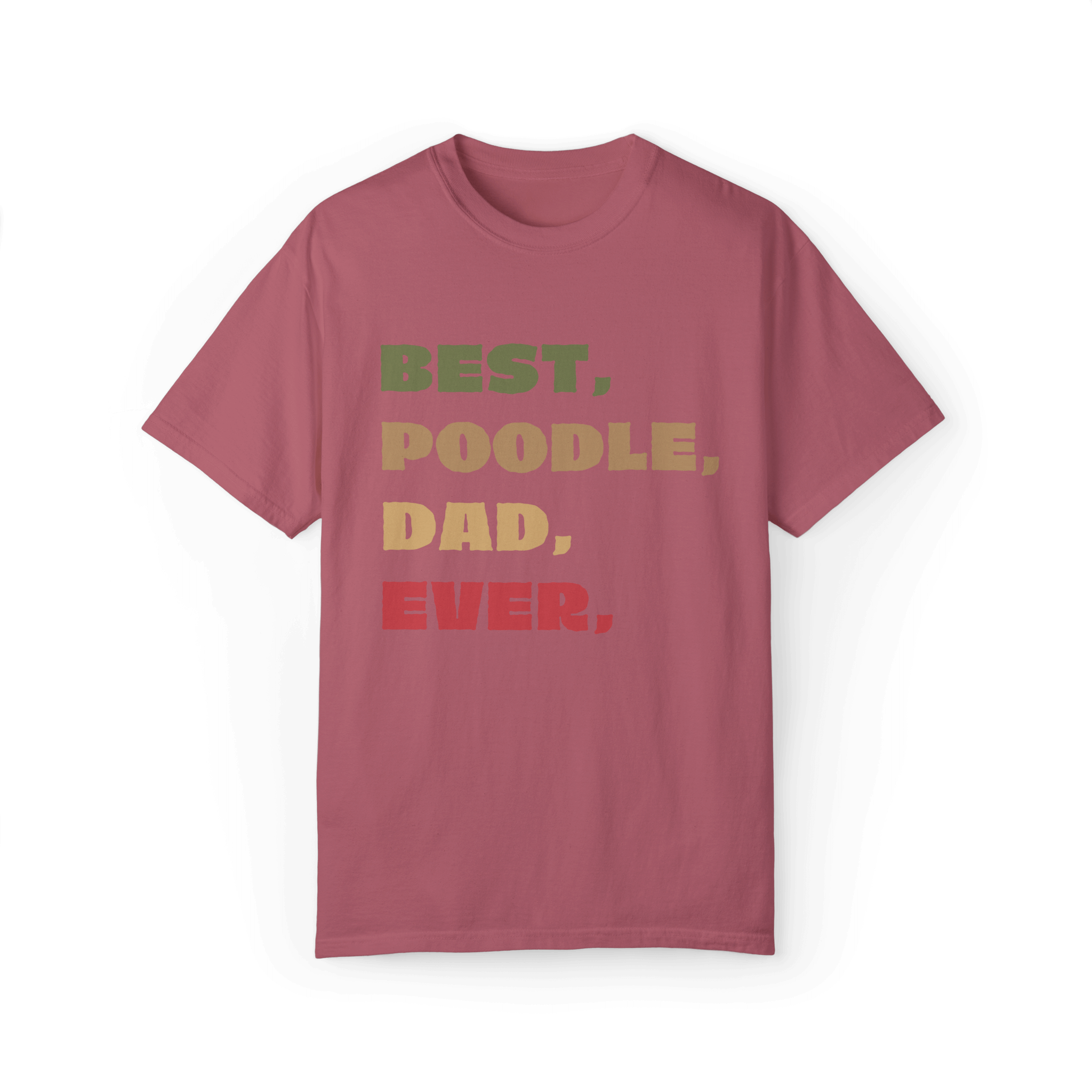 Best Poodle Dad Ever T-shirt - A Proud Statement