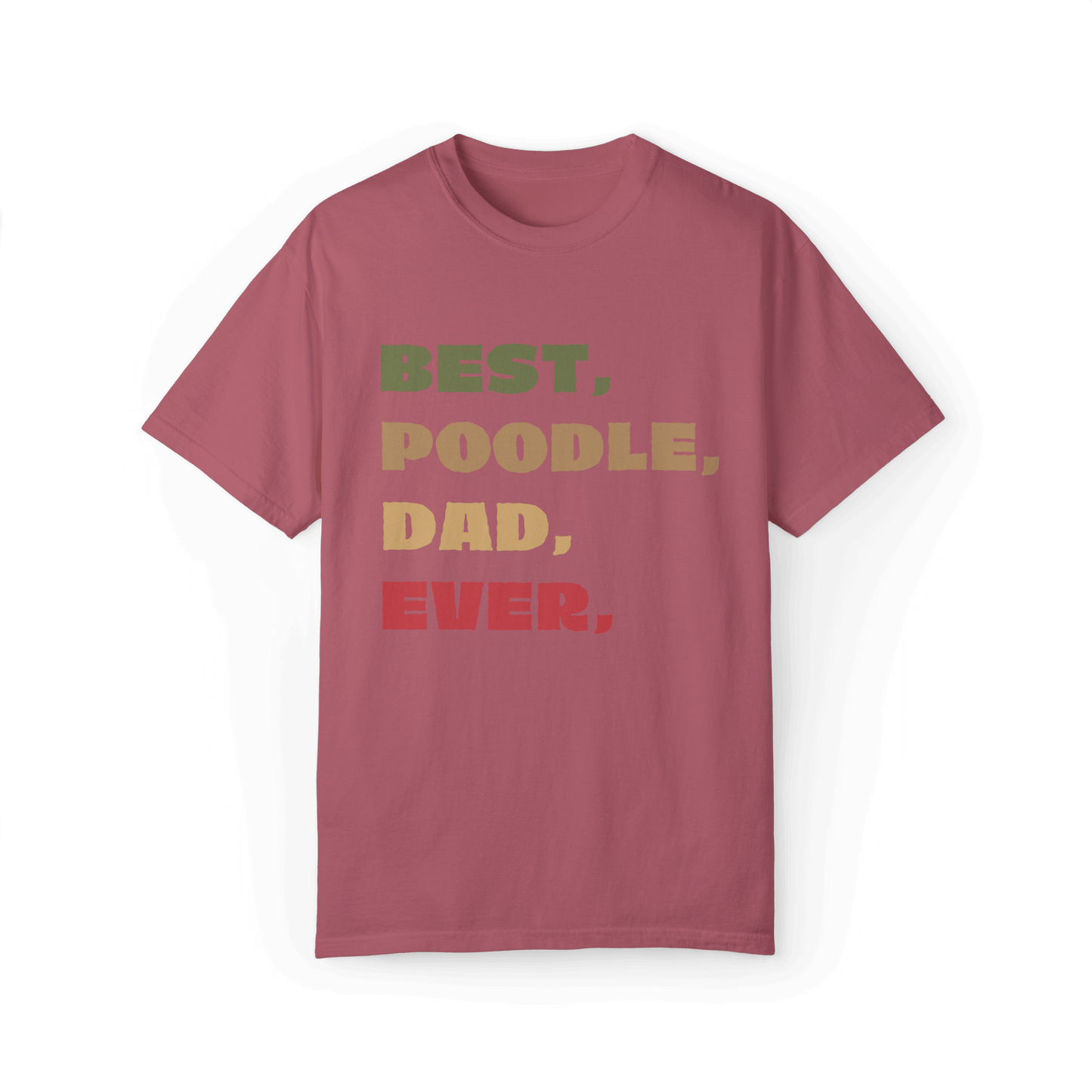 Best Poodle Dad Ever T-shirt - A Proud Statement