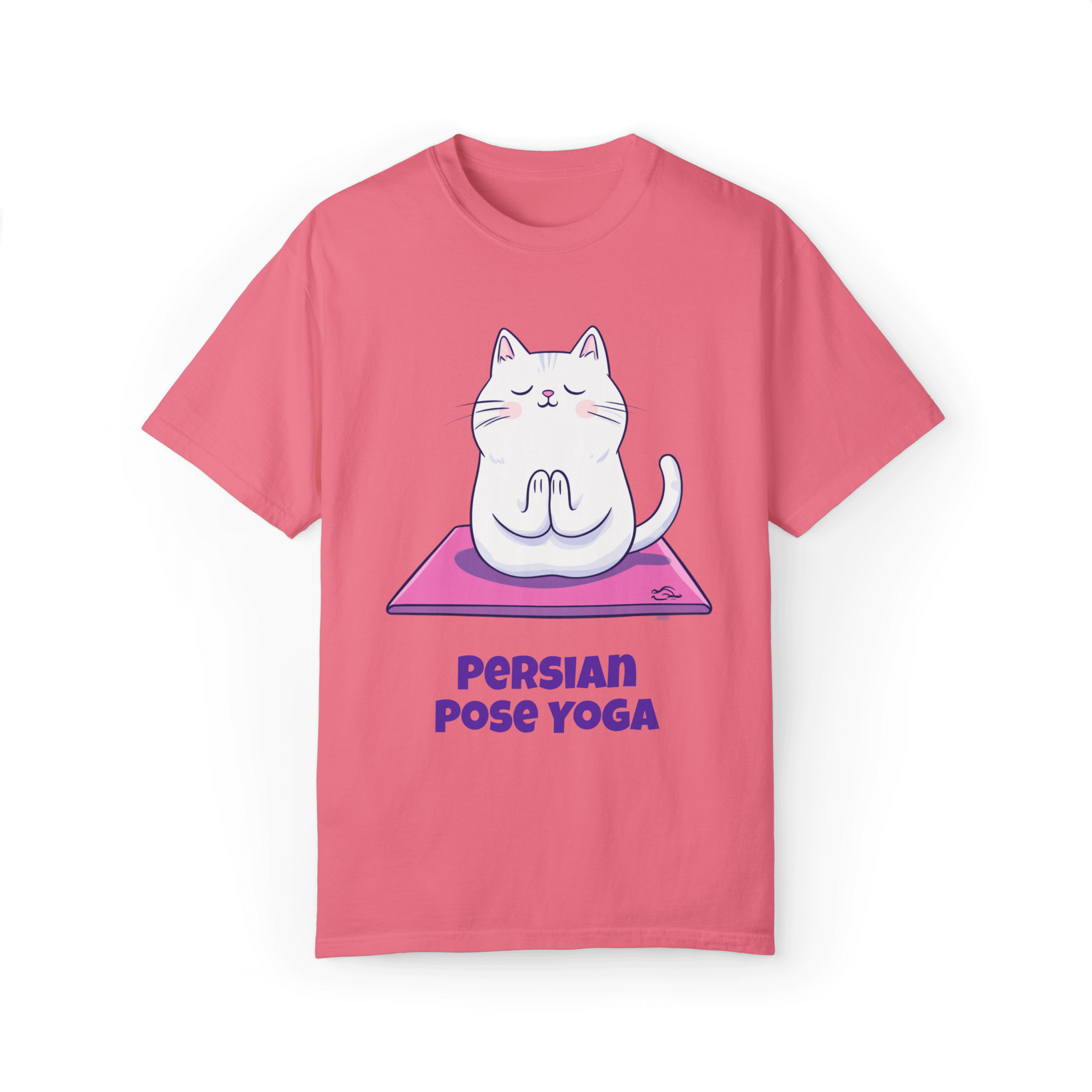 Persian Pose Yoga T-shirt - Playful Relaxation in Style