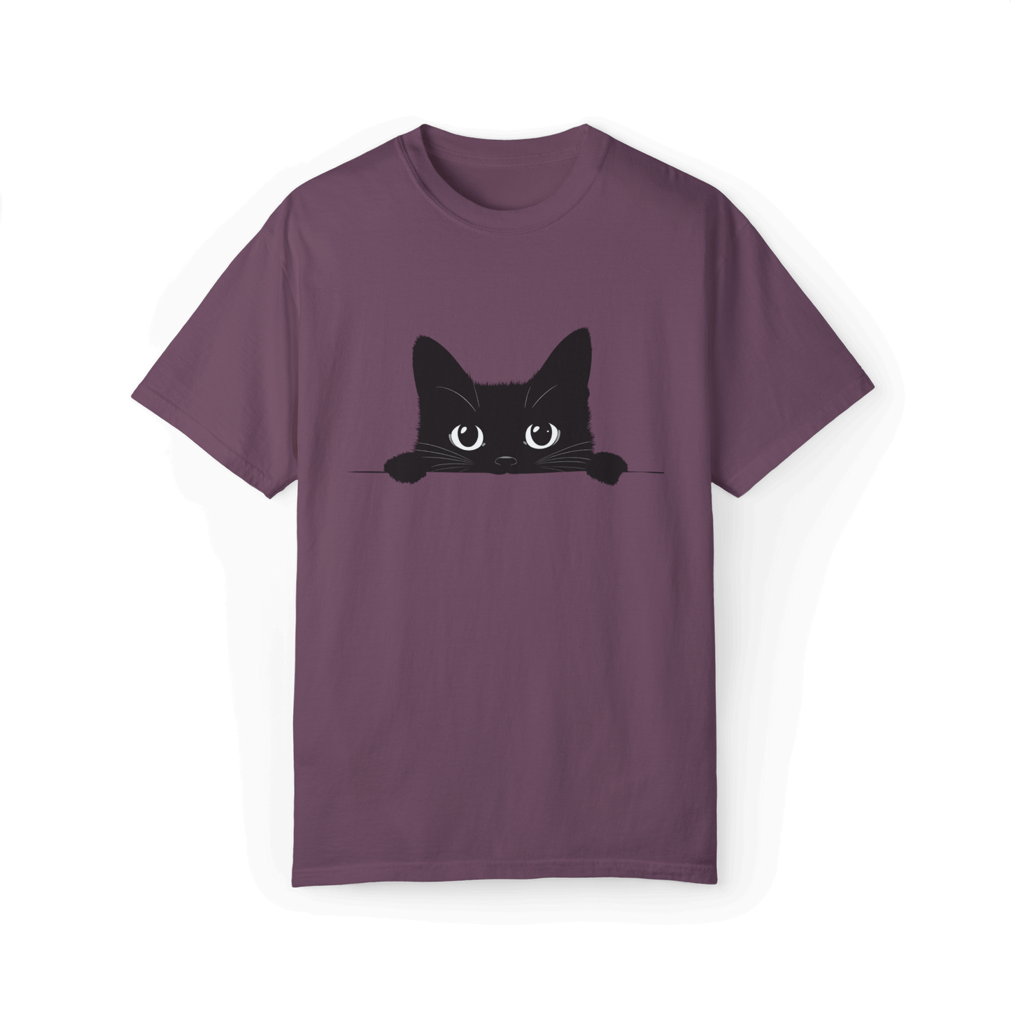 Peek-a-Boo Siamese Cat T-shirt - Adorable Minimalist Design