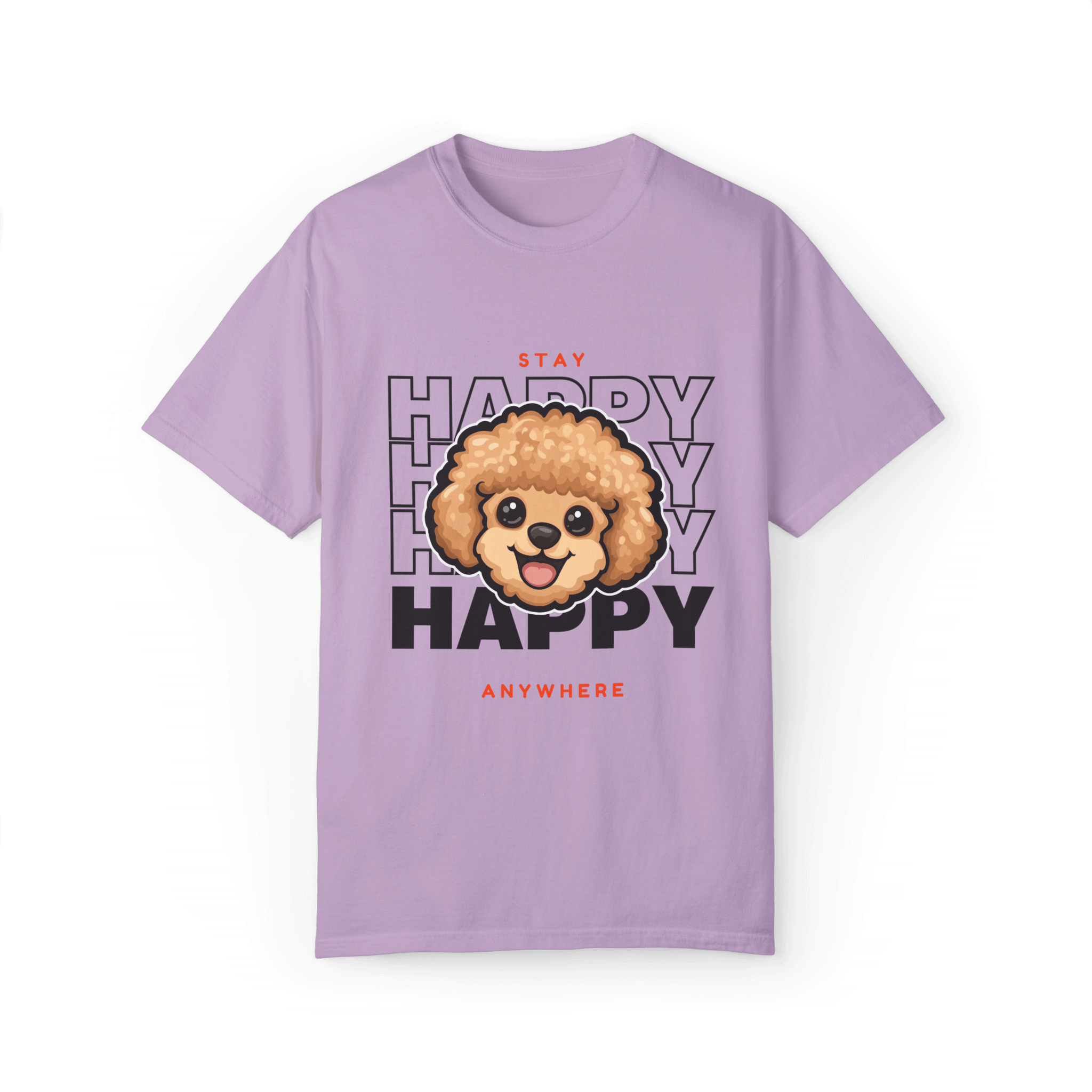 Stay Happy Poodle T-shirt - Joy Anywhere