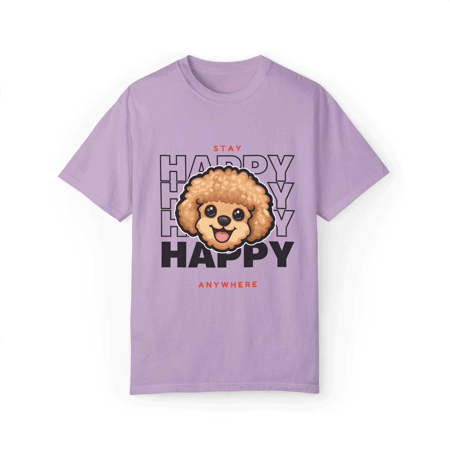 Stay Happy Poodle T-shirt - Joy Anywhere